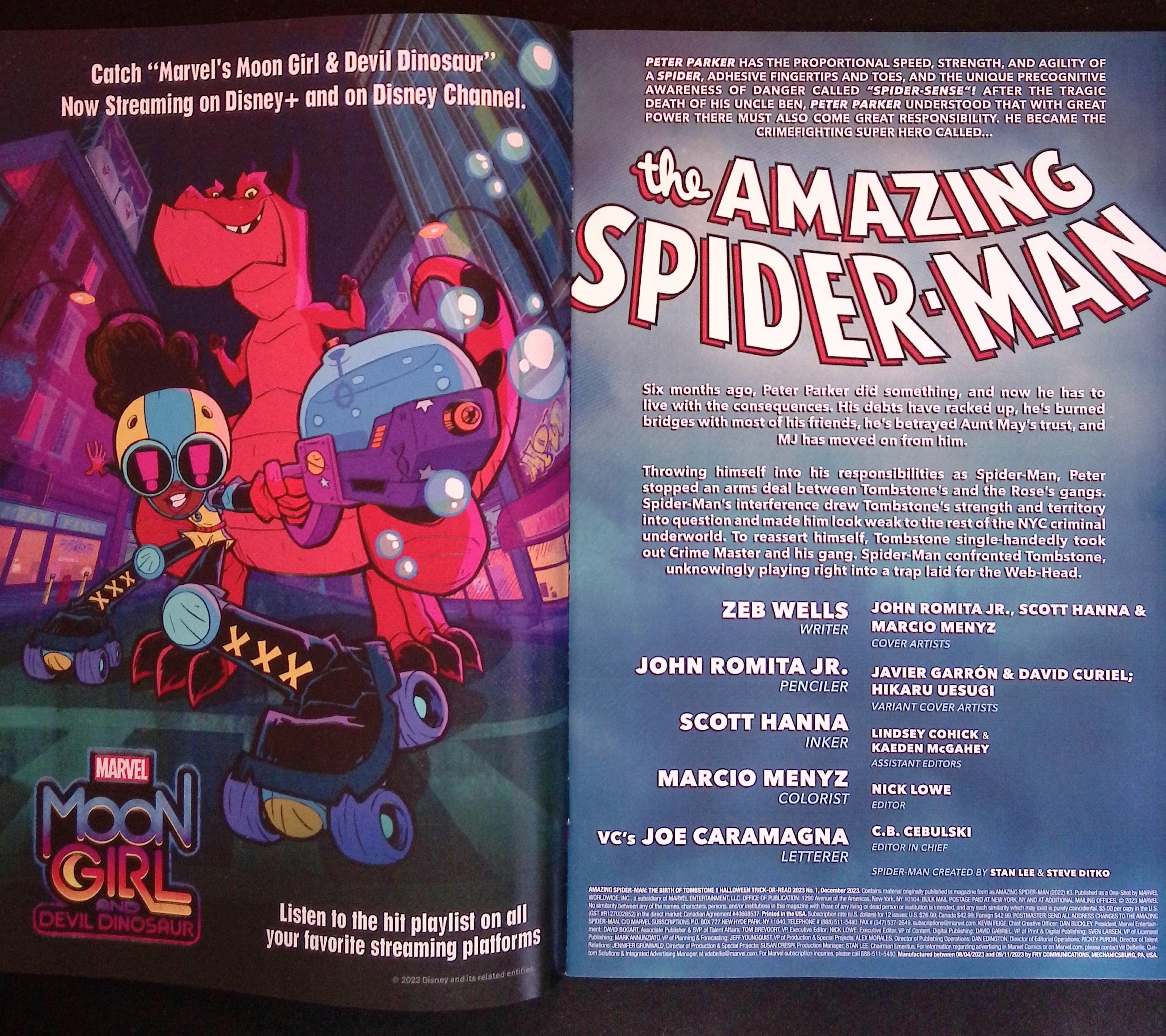 Amazing Spider-Man: The Birth of Tombstone # 1 2023 NM-