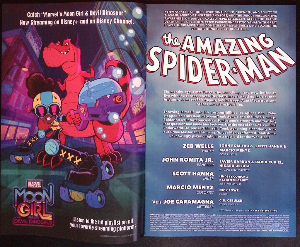 Amazing Spider-Man: The Birth of Tombstone # 1 2023 NM