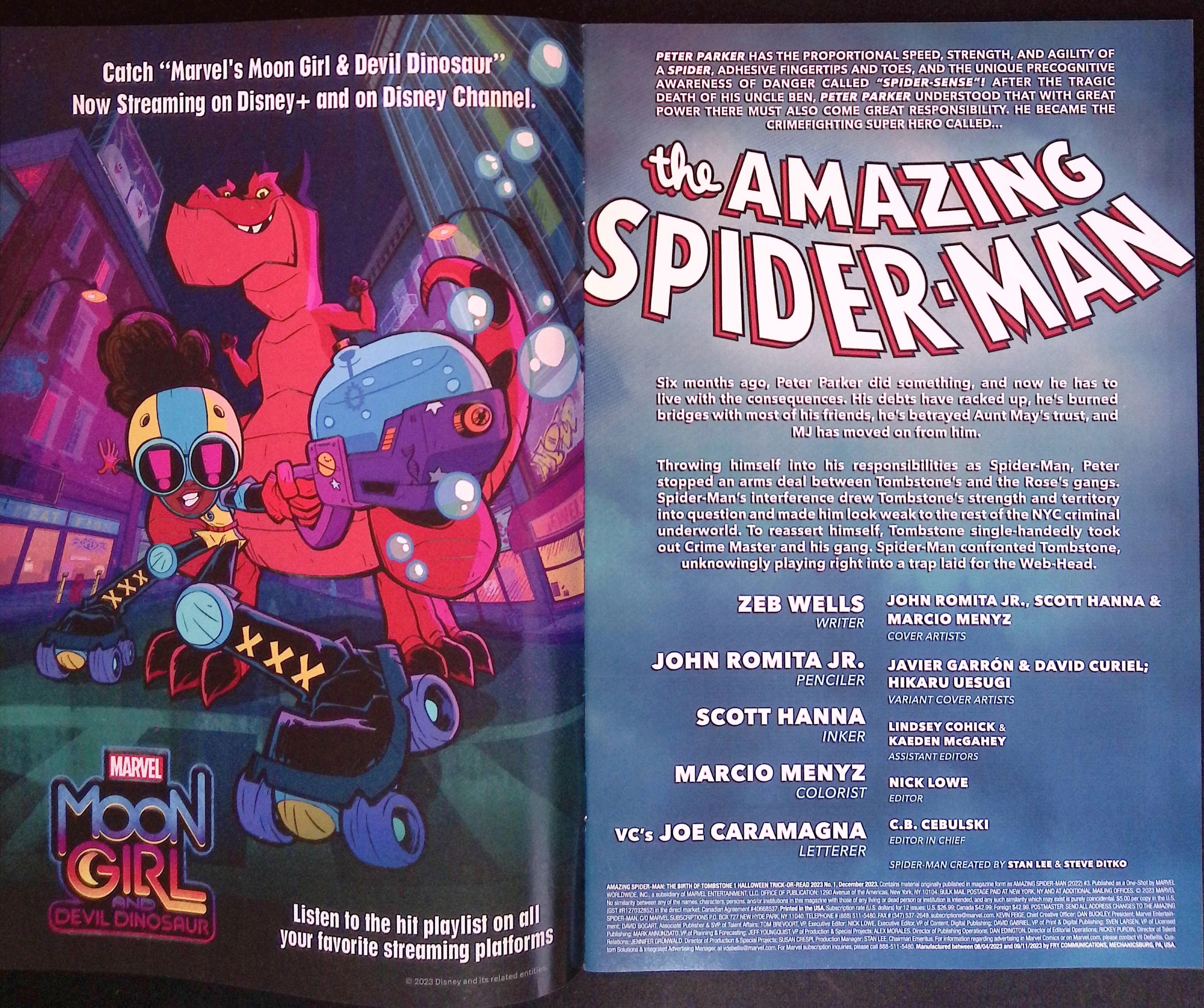 Amazing Spider-Man: The Birth of Tombstone # 1 2023 NM-