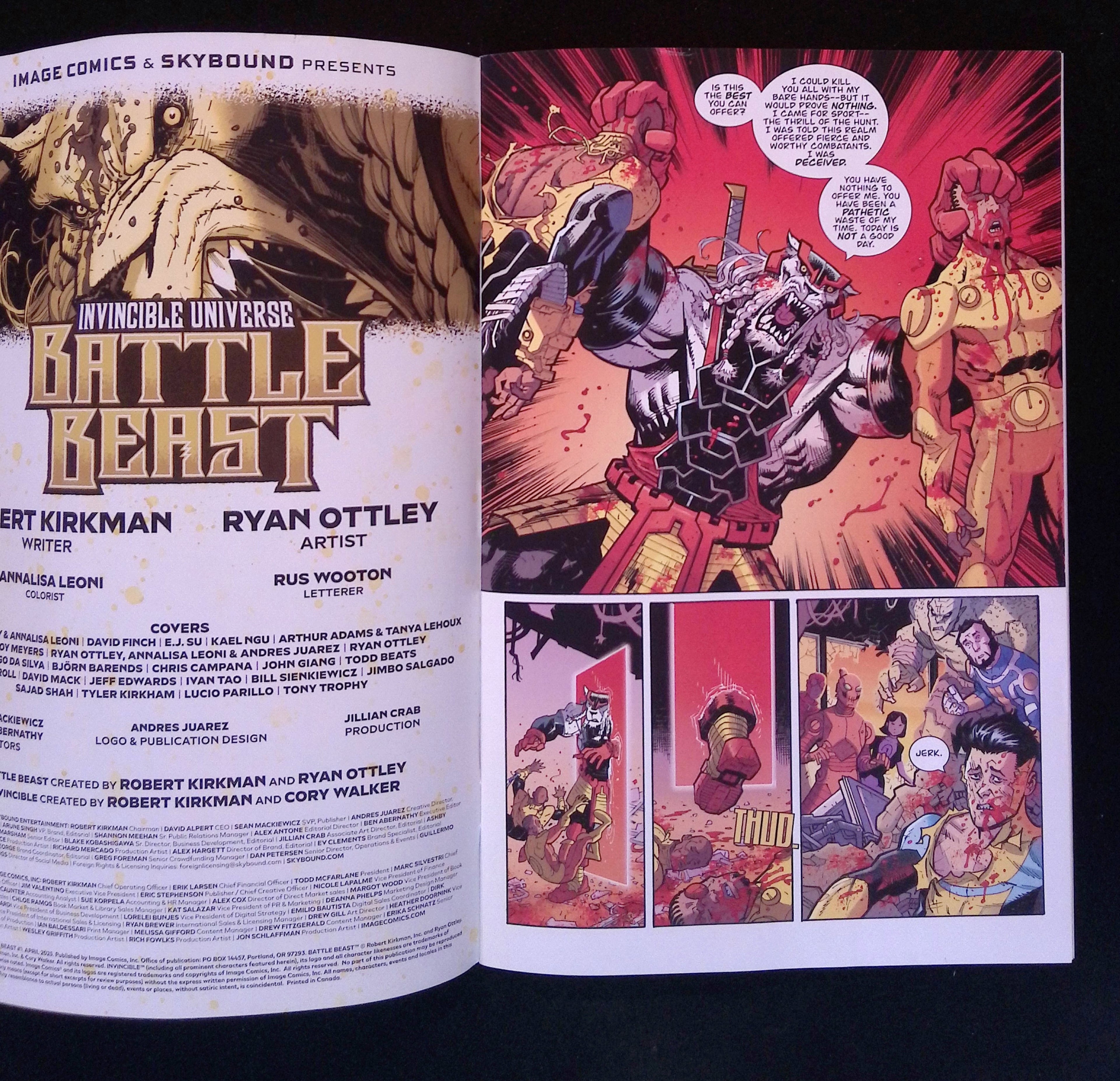 Invincible Universe: Battle Beast # 1 Ryan Ottley Die-Cut 2025 NM-