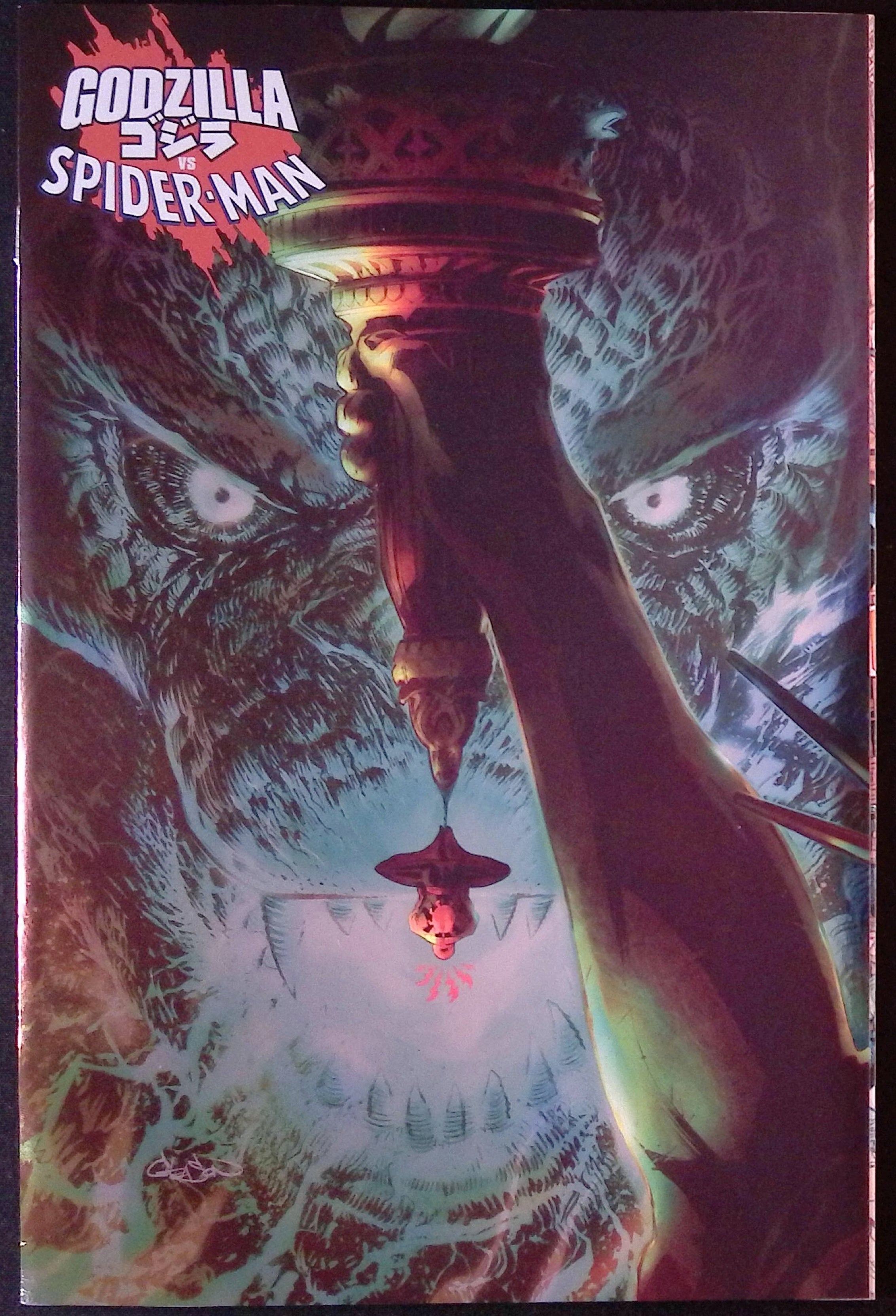 Godzilla vs. Spider-Man # 1 Gleason Foil Variant 2025 NM-