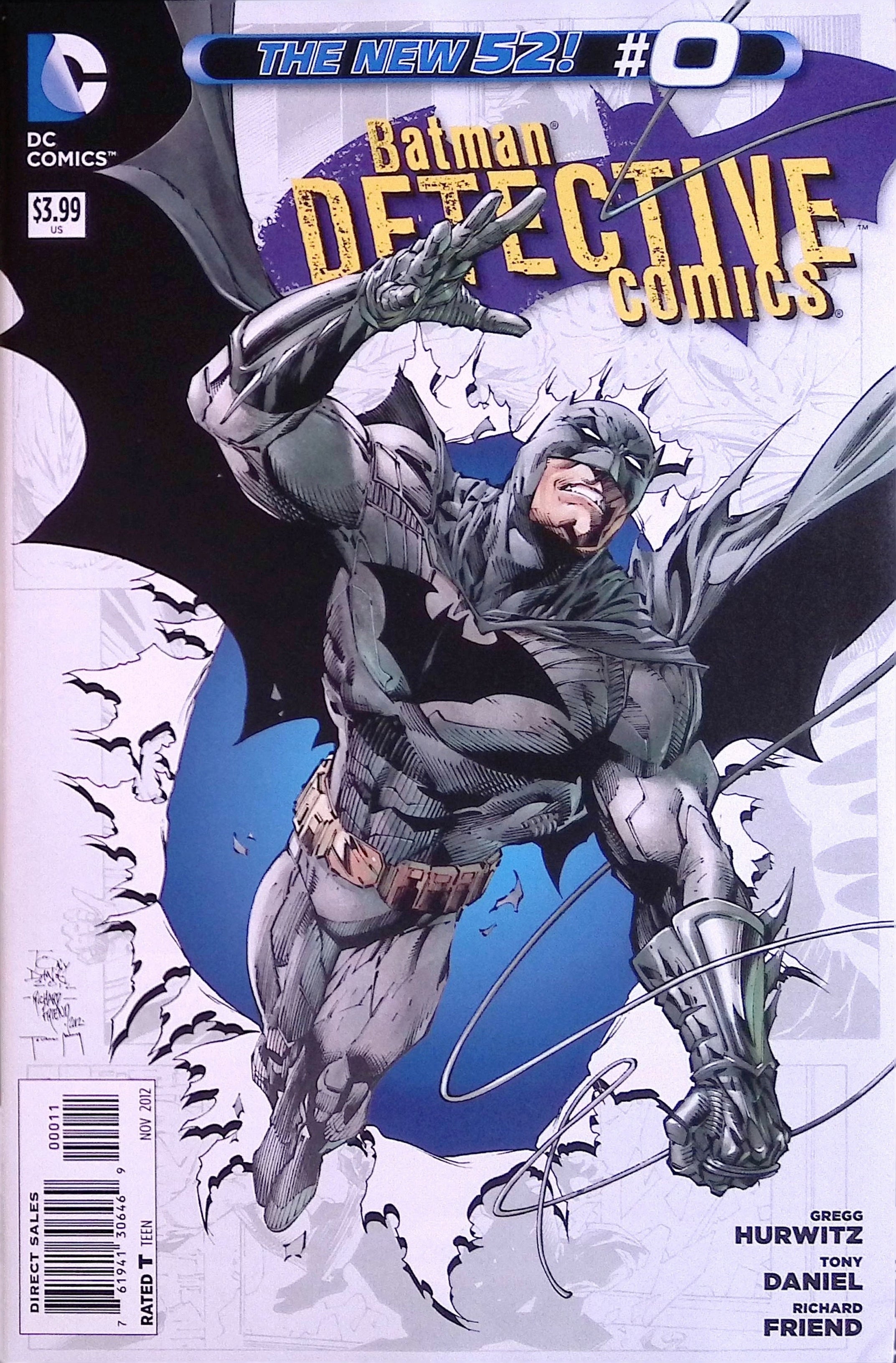Batman: Detective Comics # 0 2012 VF/NM