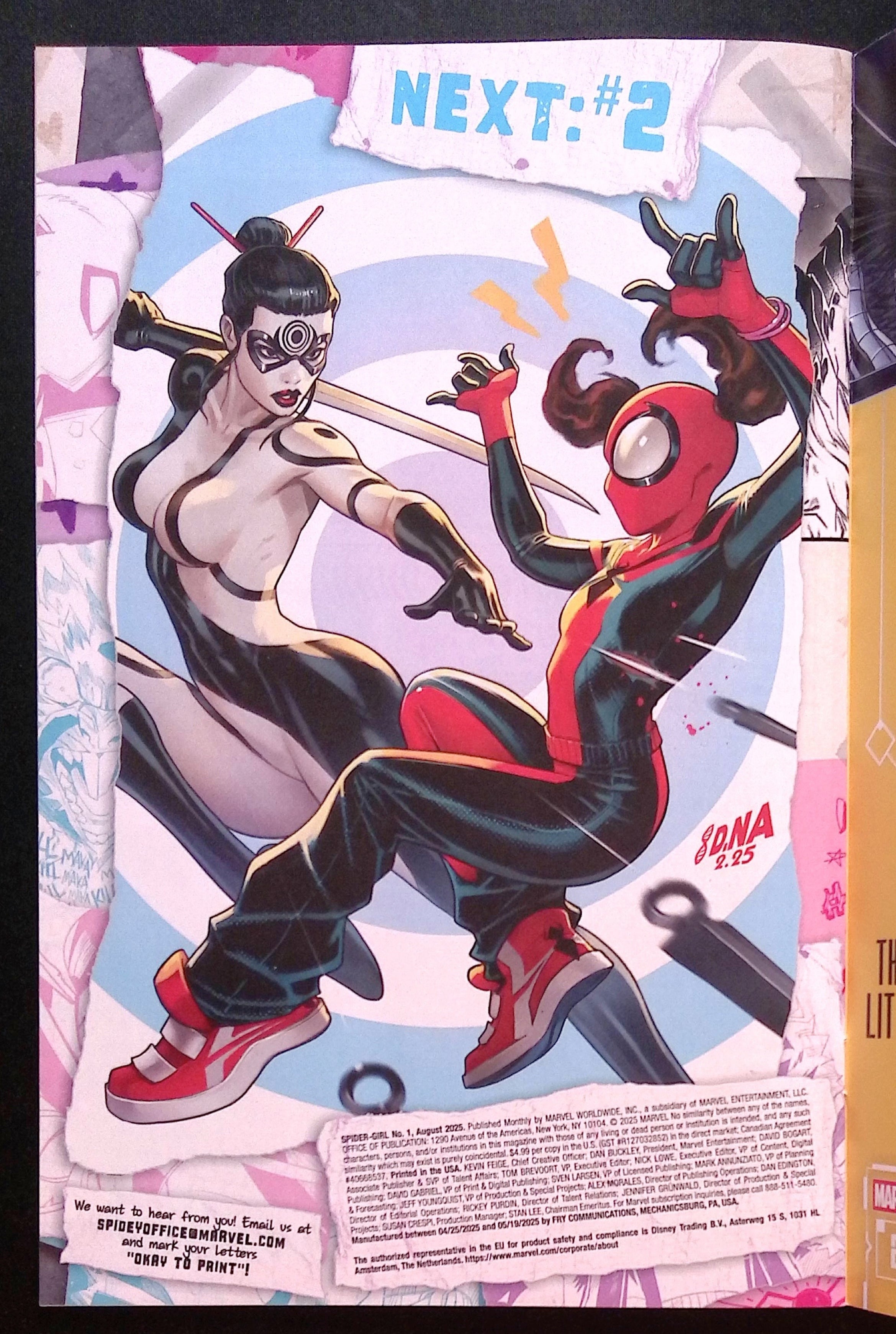 Spider-Girl # 1 Kaare Andrews Foil Variant 2025 NM