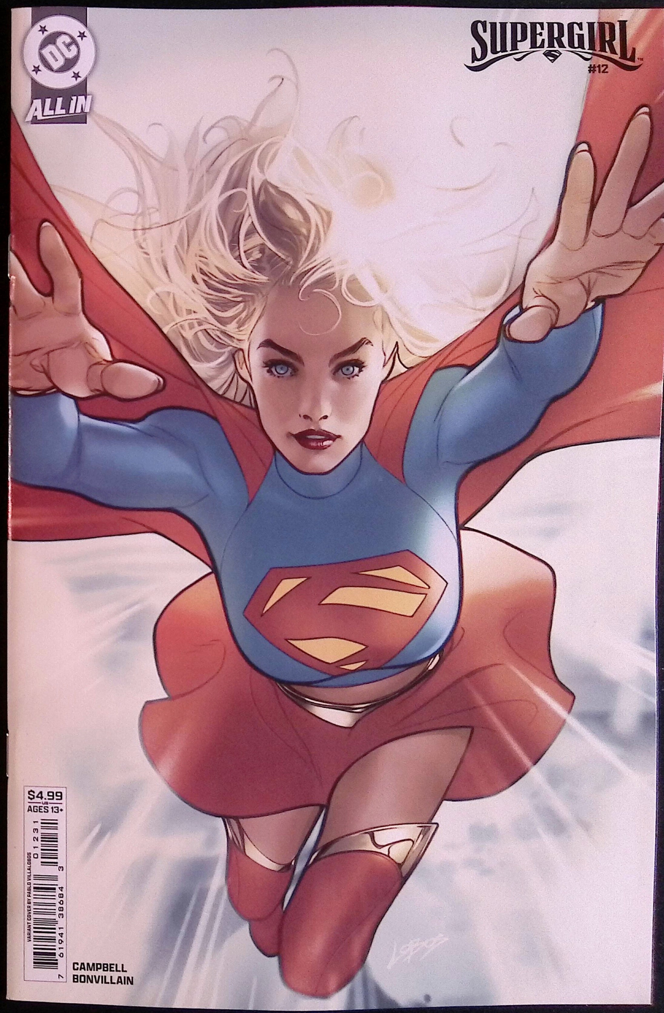 Supergirl # 12 Cover C Villalobos Variant 2026 BN