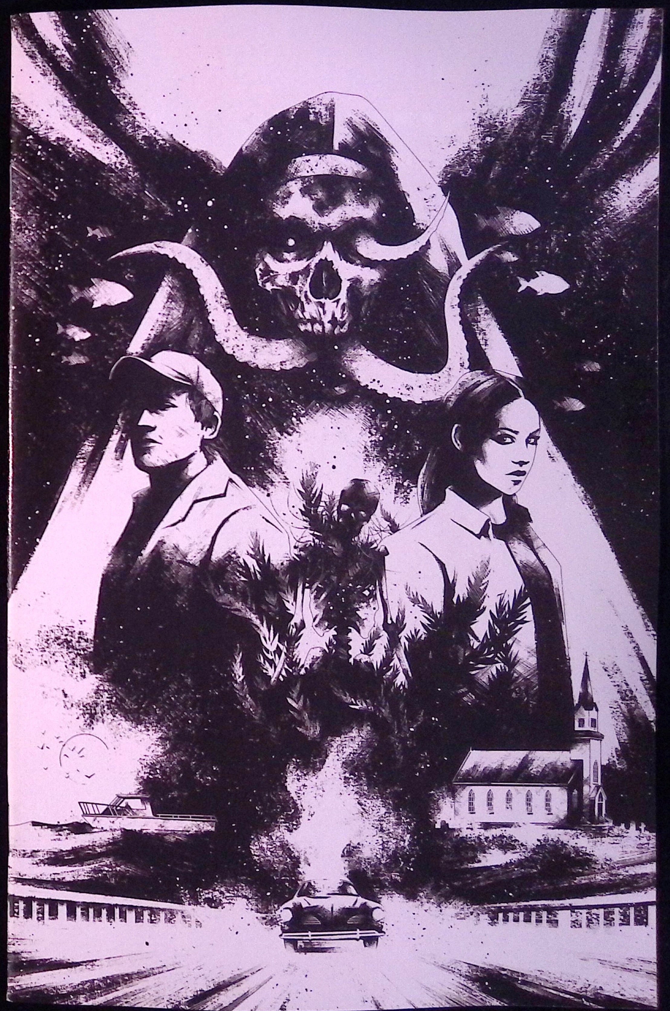 Estuary: A Ghost Story #1 1:20 Cover E House B&W Variant First Printing 2026 BN