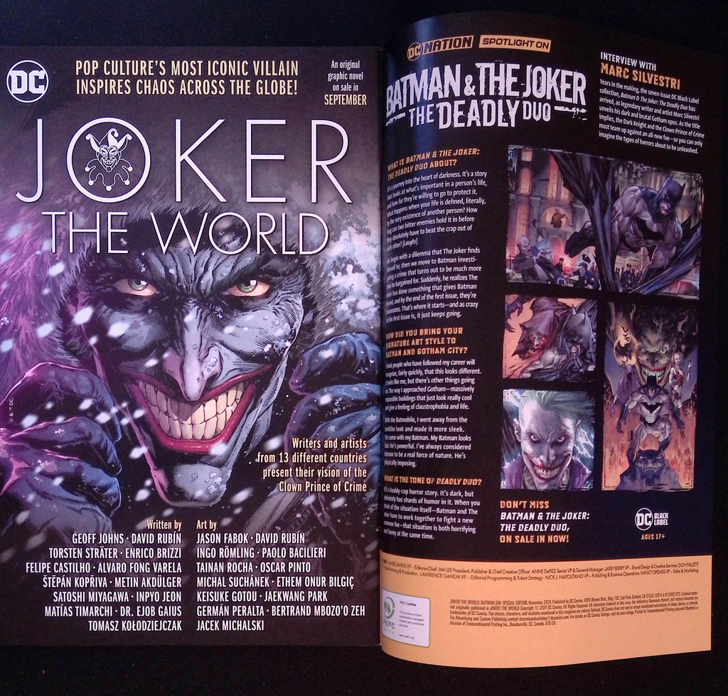 Joker: The World: Batman Day Special Edition # 1 2024 NM