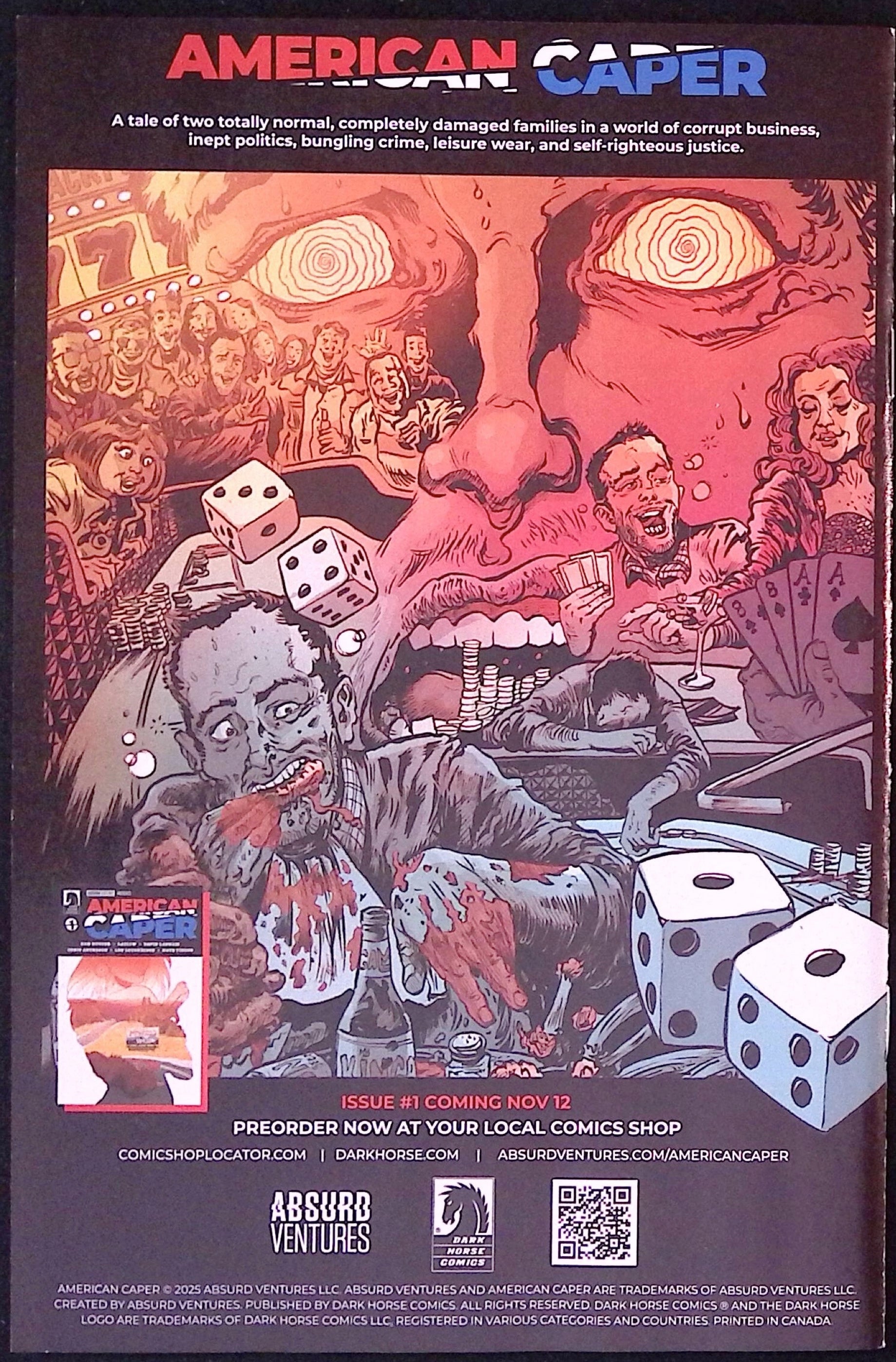 American Caper # 1 2025 Ashcan BN