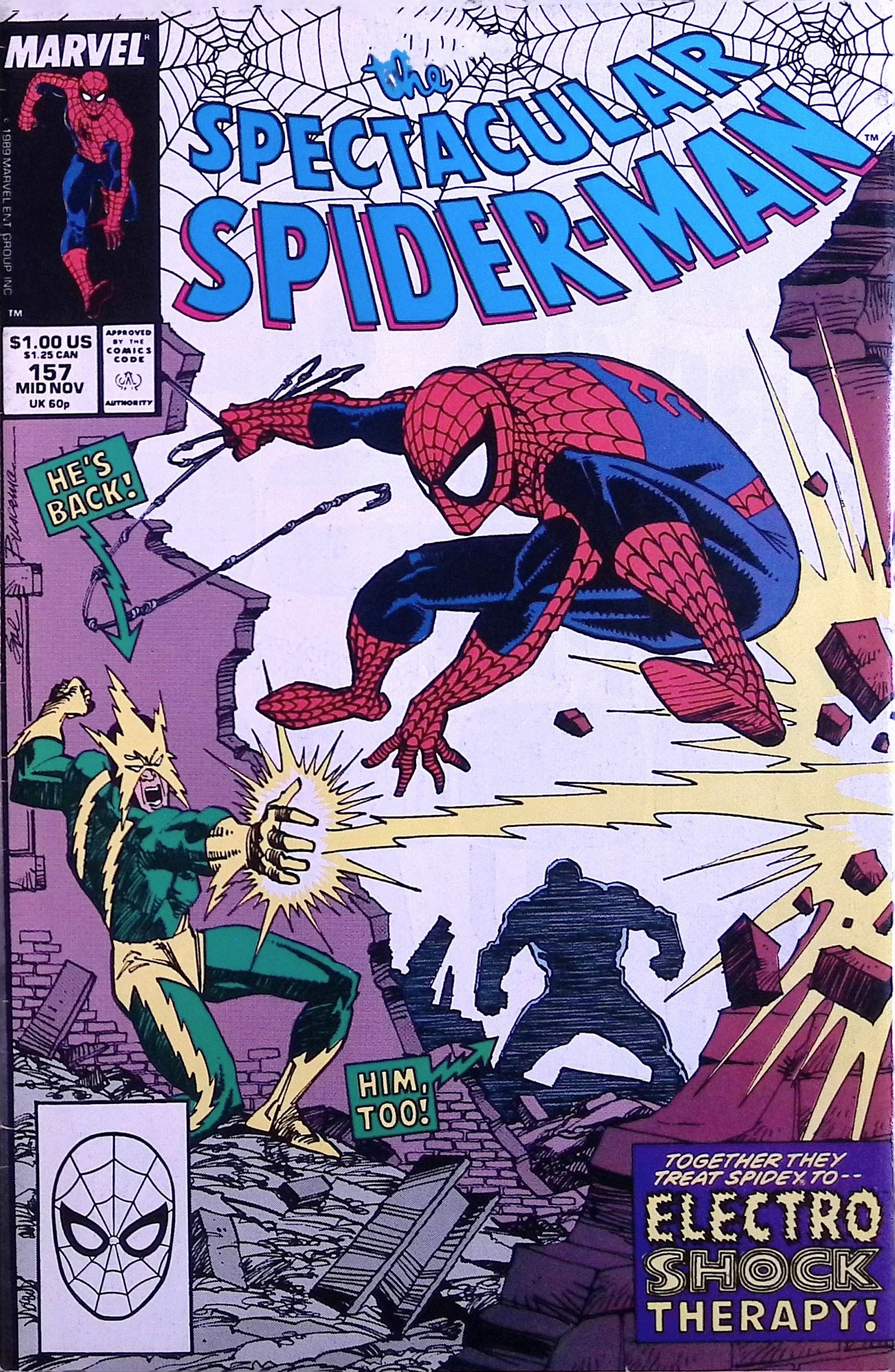 The Spectacular Spider-Man # 157 1989 VF/NM
