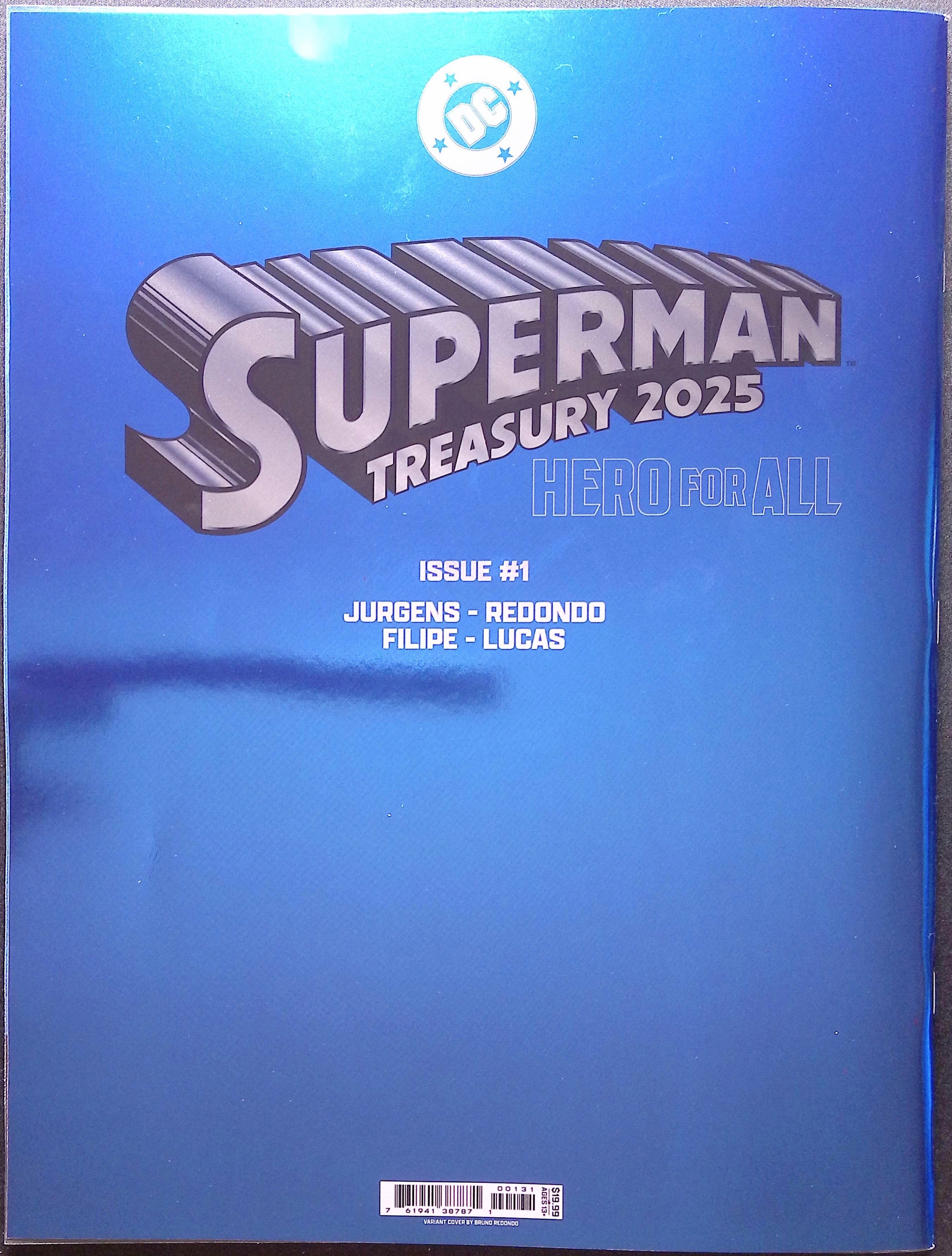 Superman Treasury 2025: Hero for All Redondo Foil Variant 10x13.5 NM