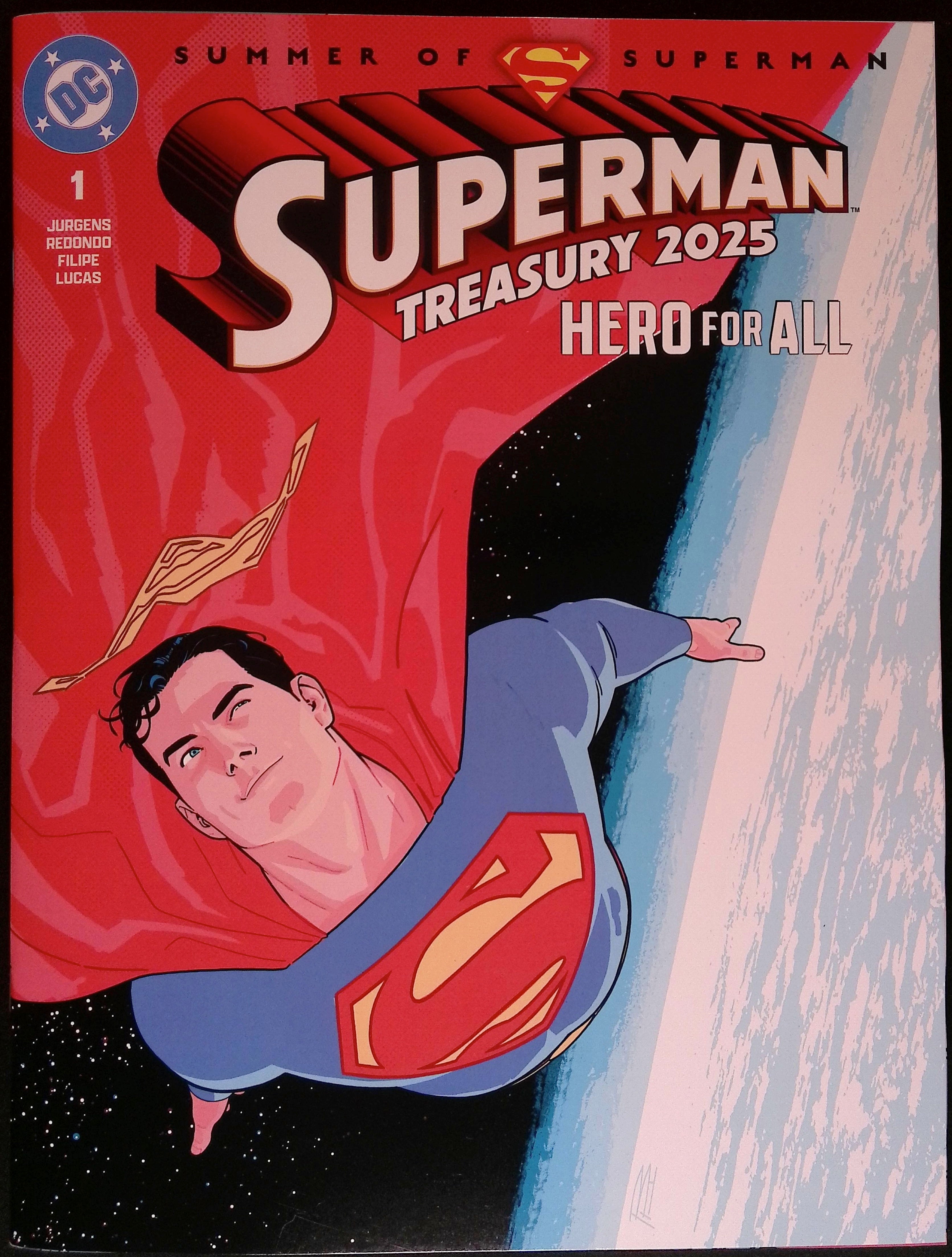 Superman Treasury 2025: Hero for All Cover A First Printing 10x13.5 NM