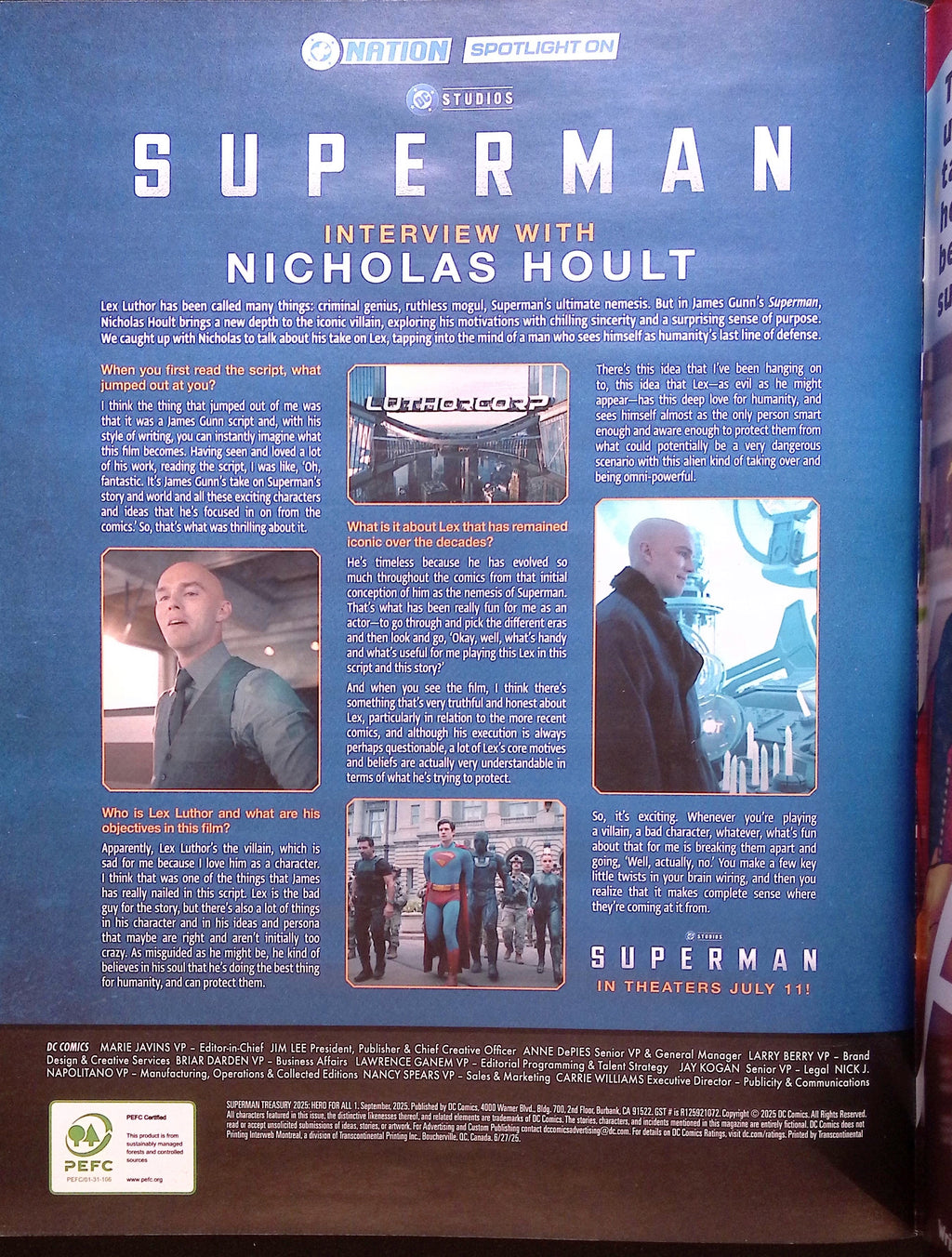 Superman Treasury 2025: Hero for All Movie Poster Variant 10x13.5 NM