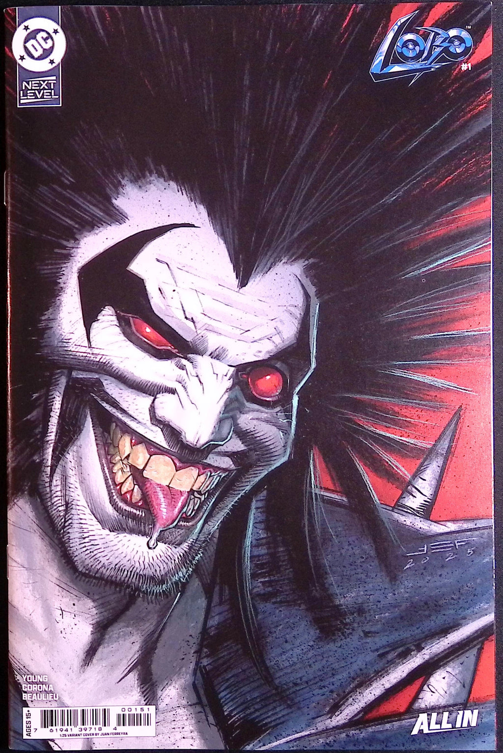 Lobo # 1 1:25 Cover G Ferreyra Variant First Printing 2026 BN