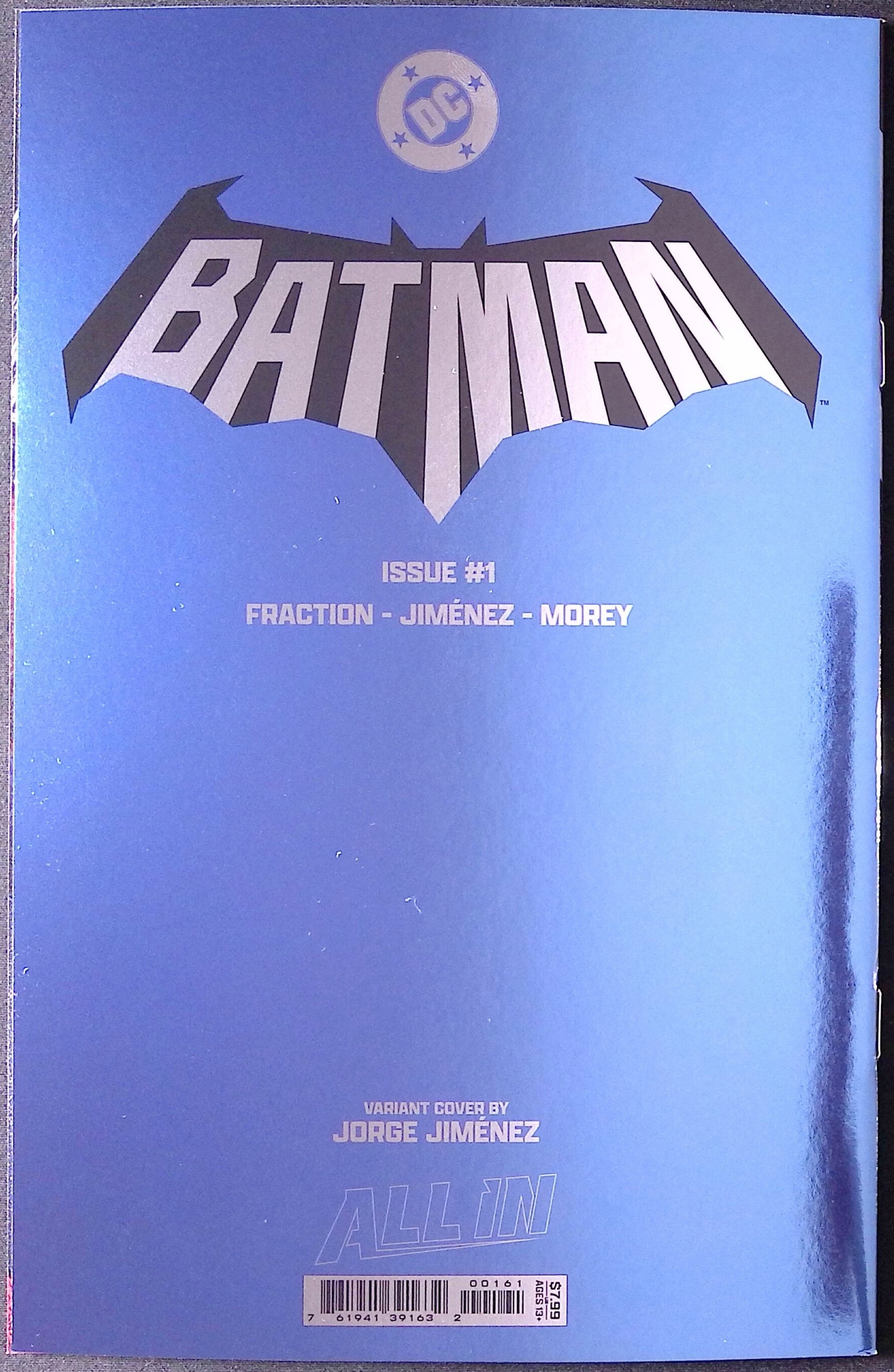 Batman # 1 Jiménez Foil Variant First Printing 2025 BN