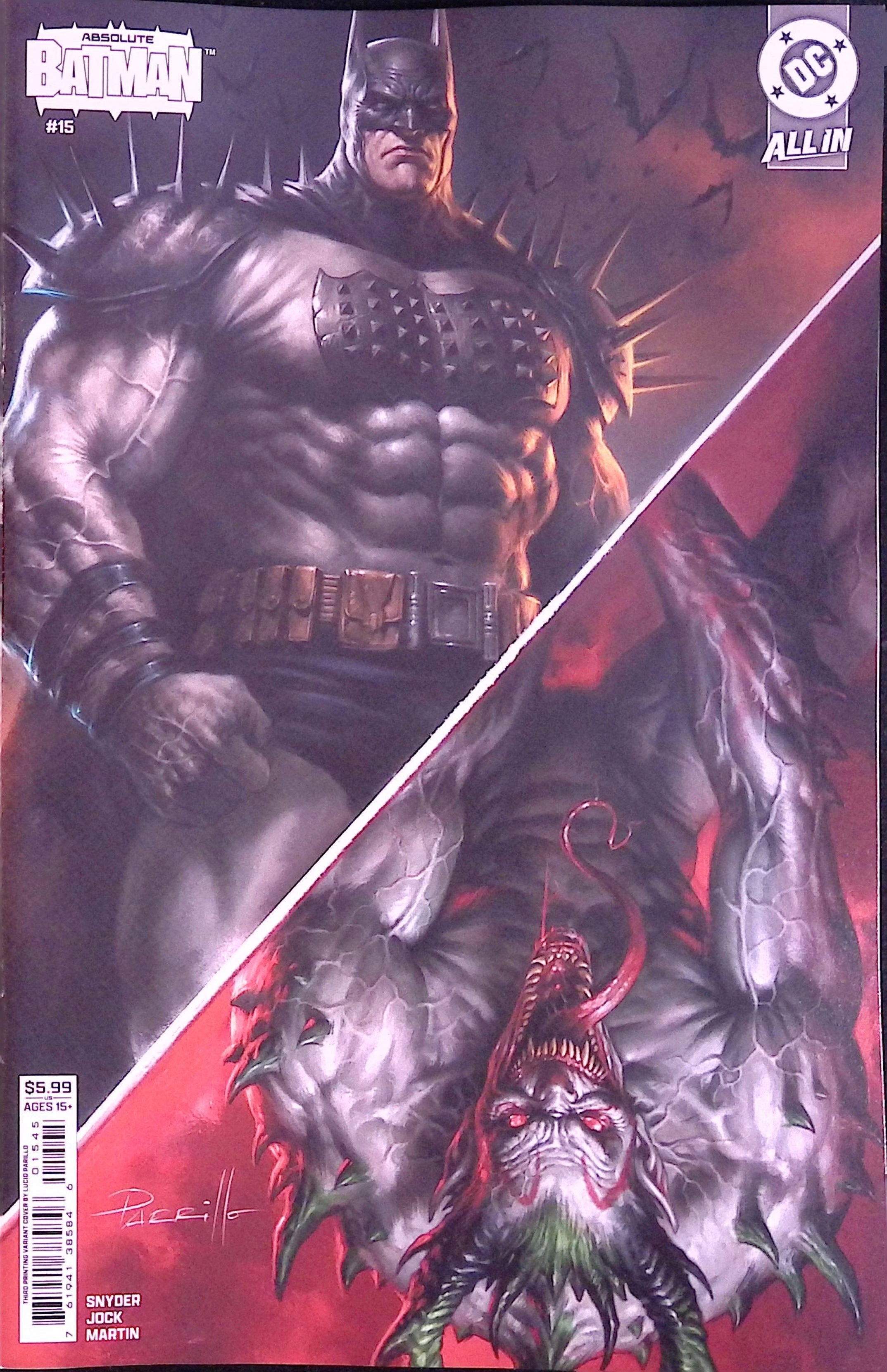 Absolute Batman # 15 Cover B Parillo Variant Third Printing 2026 BN