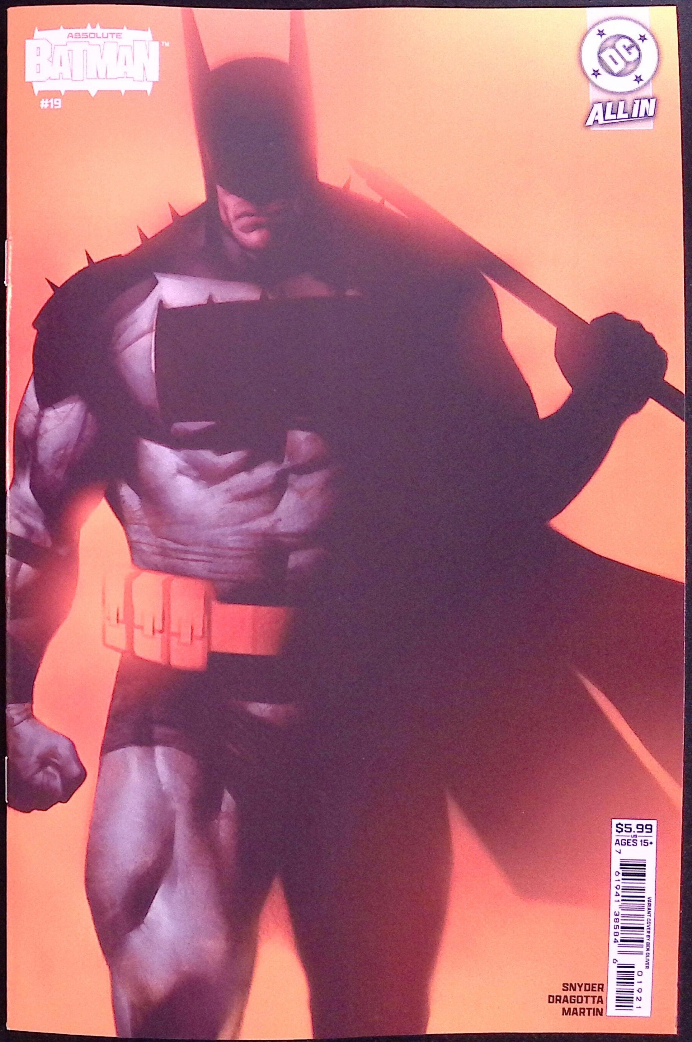 Absolute Batman # 19 Cover B Ben Oliver Varaint First Printing 2026 BN