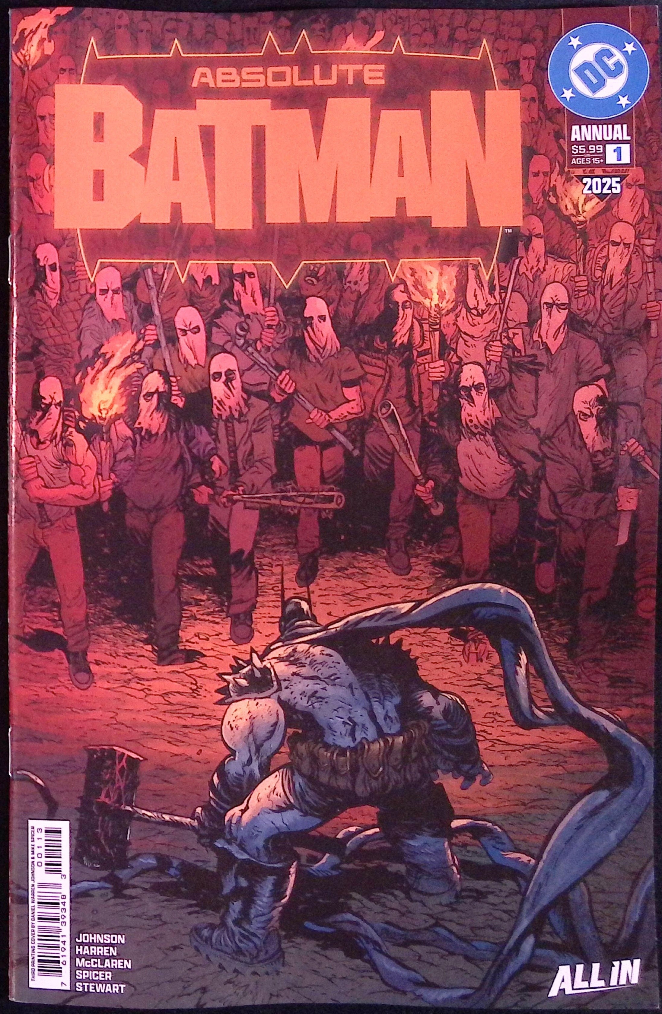 Absolute Batman Annual # 1 Cover A Third Printing 2025 BN