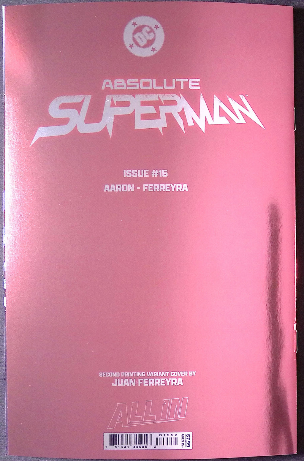 Absolute Superman # 15 Cover B Ferreyra Foil Second Printing 2026 BN