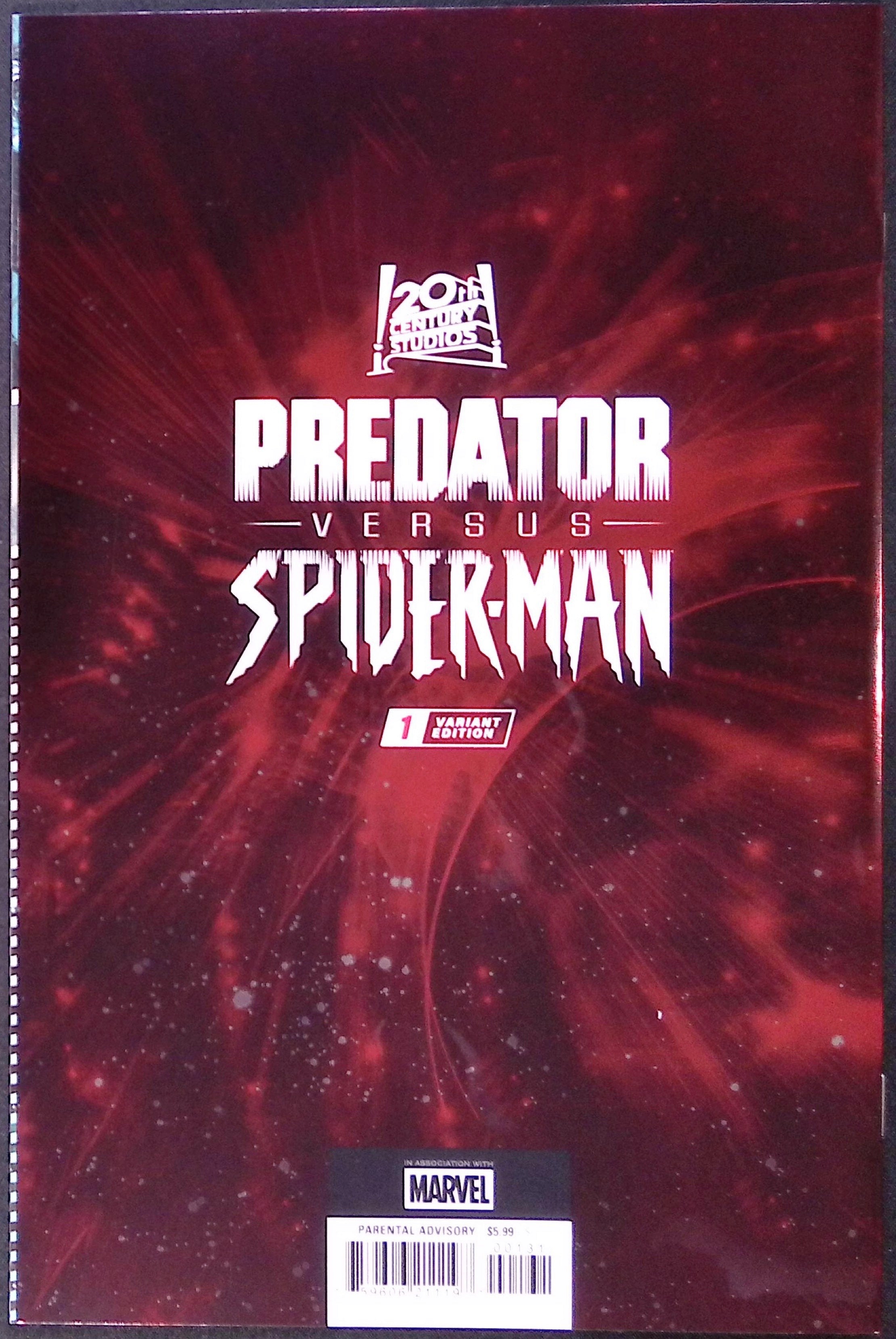 Predator vs. Spider-Man # 1 Land Foil Variant 2025 NM