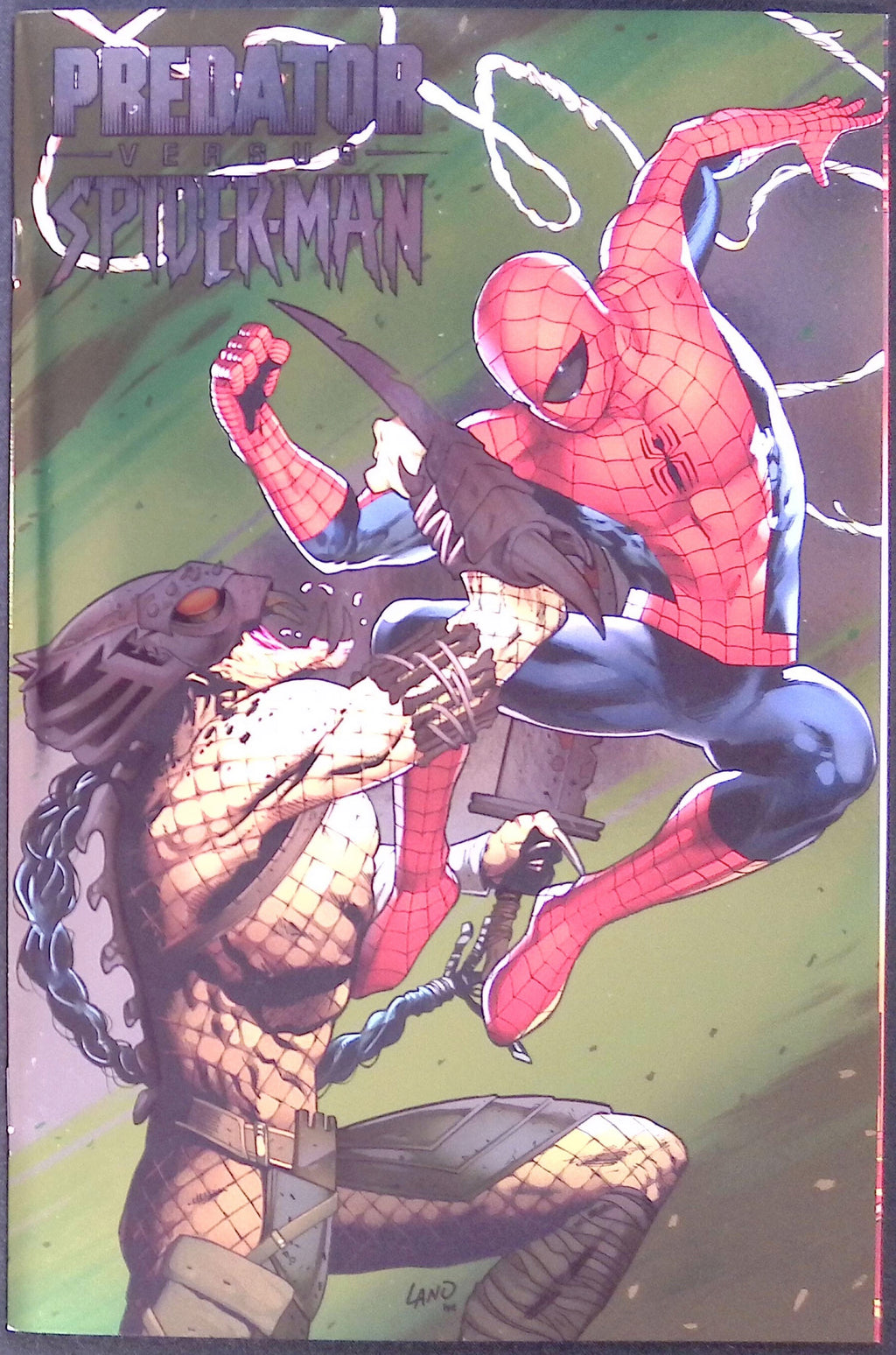 Predator vs. Spider-Man # 1 Land Foil Variant 2025 NM