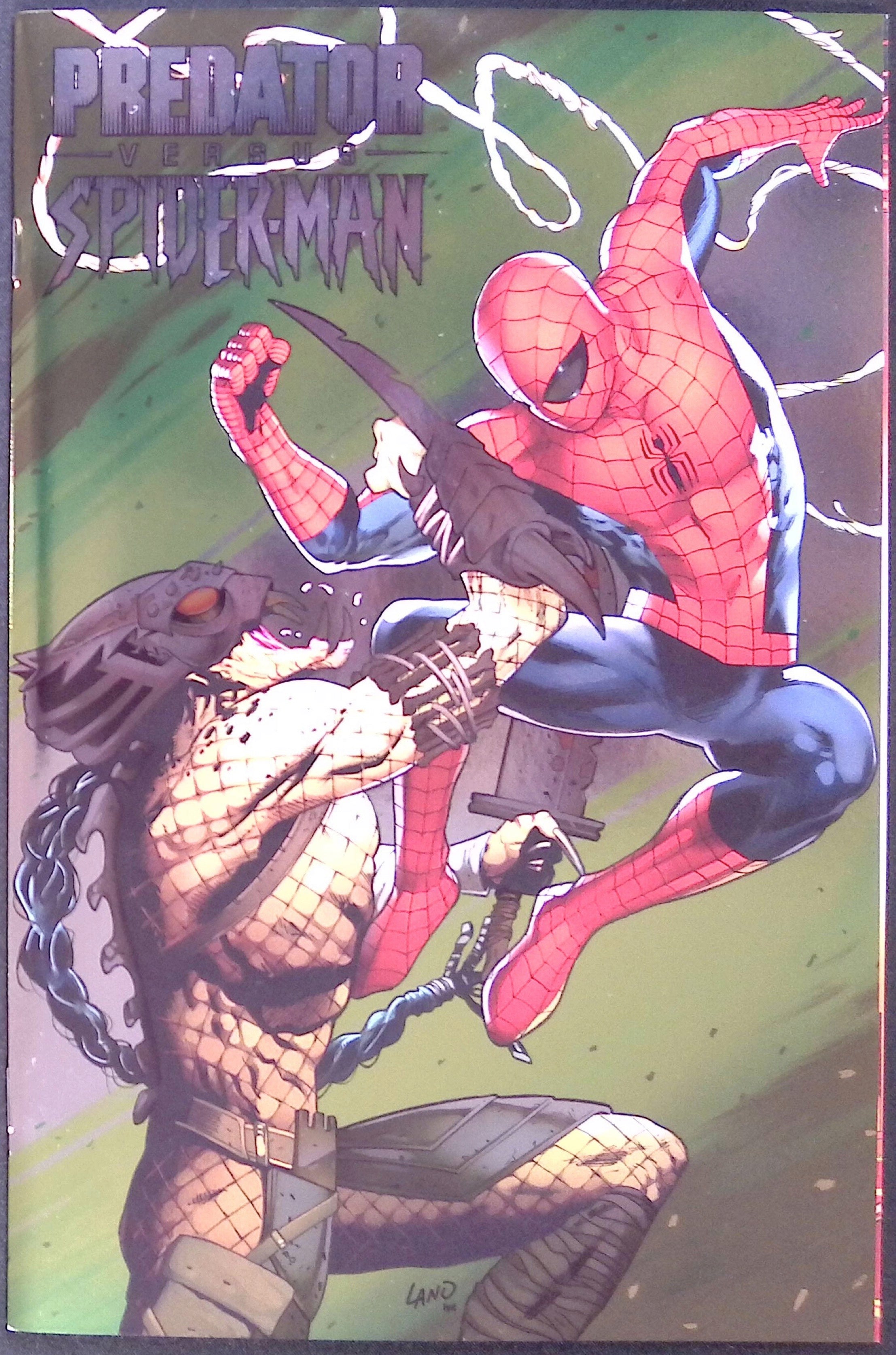 Predator vs. Spider-Man # 1 Land Foil Variant 2025 NM