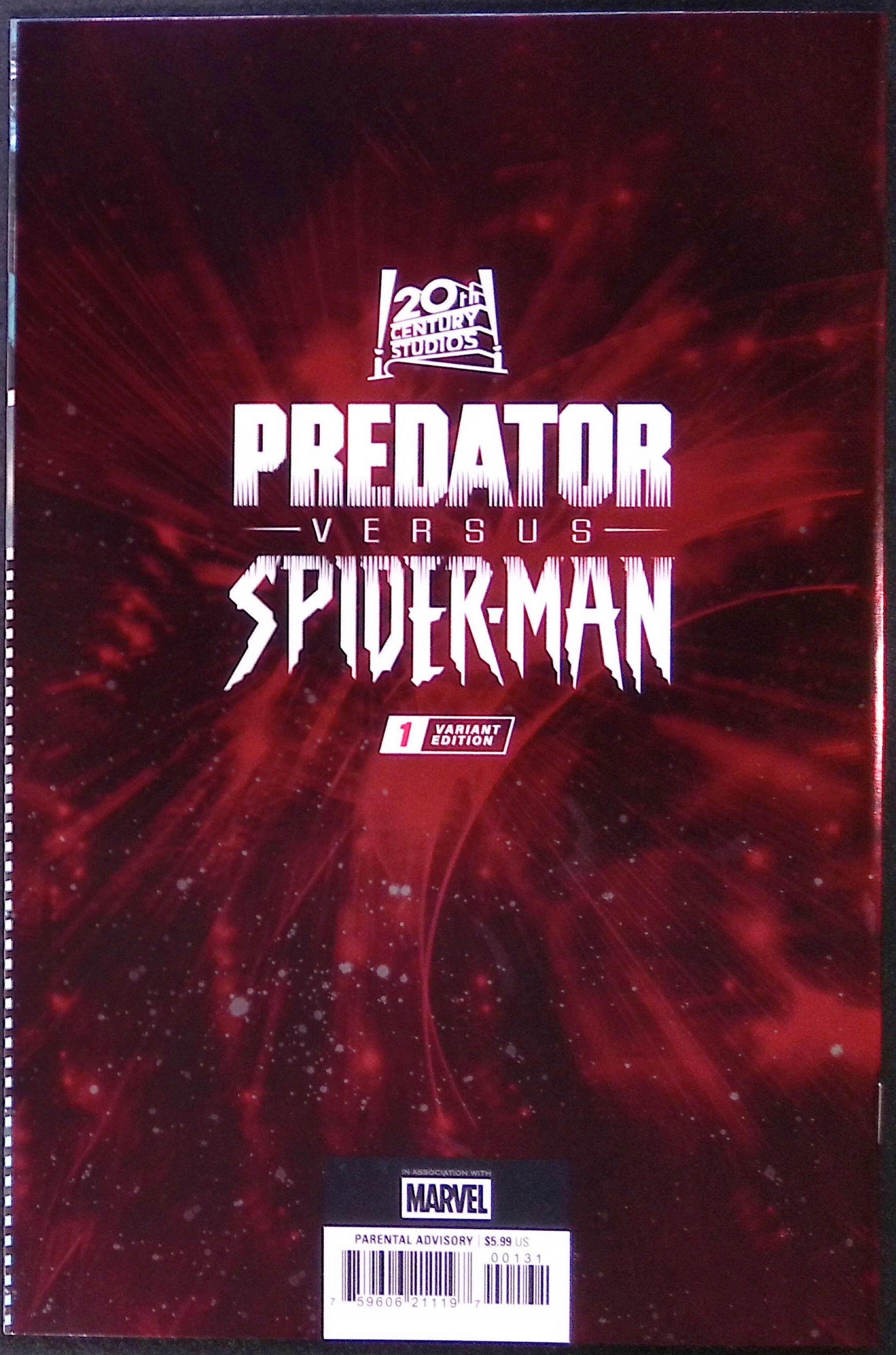 Predator vs. Spider-Man # 1 Land Foil Variant 2025 NM