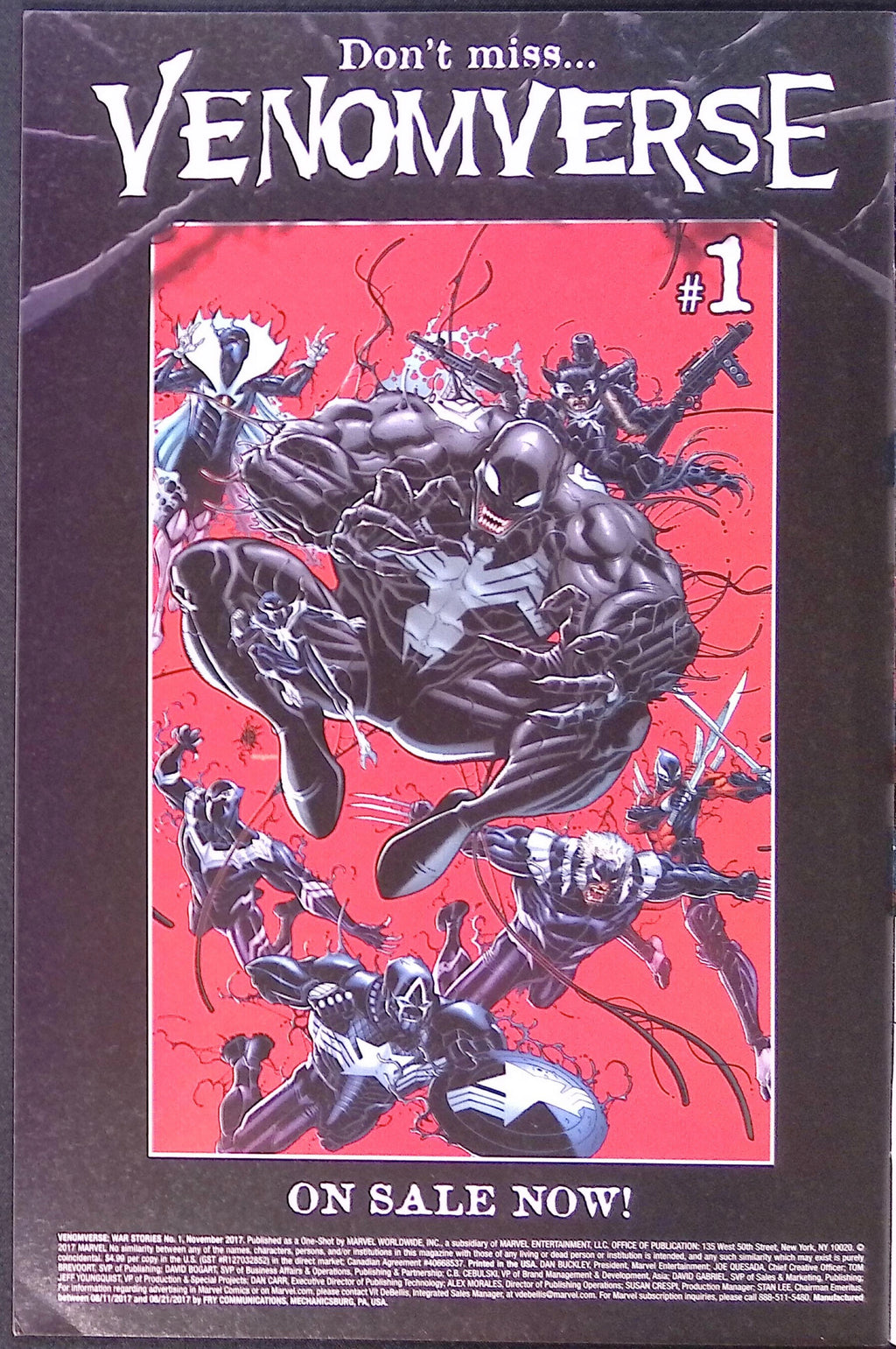 Venomverse: War Stories # 1 Cover A First Printing 2017 VF/NM