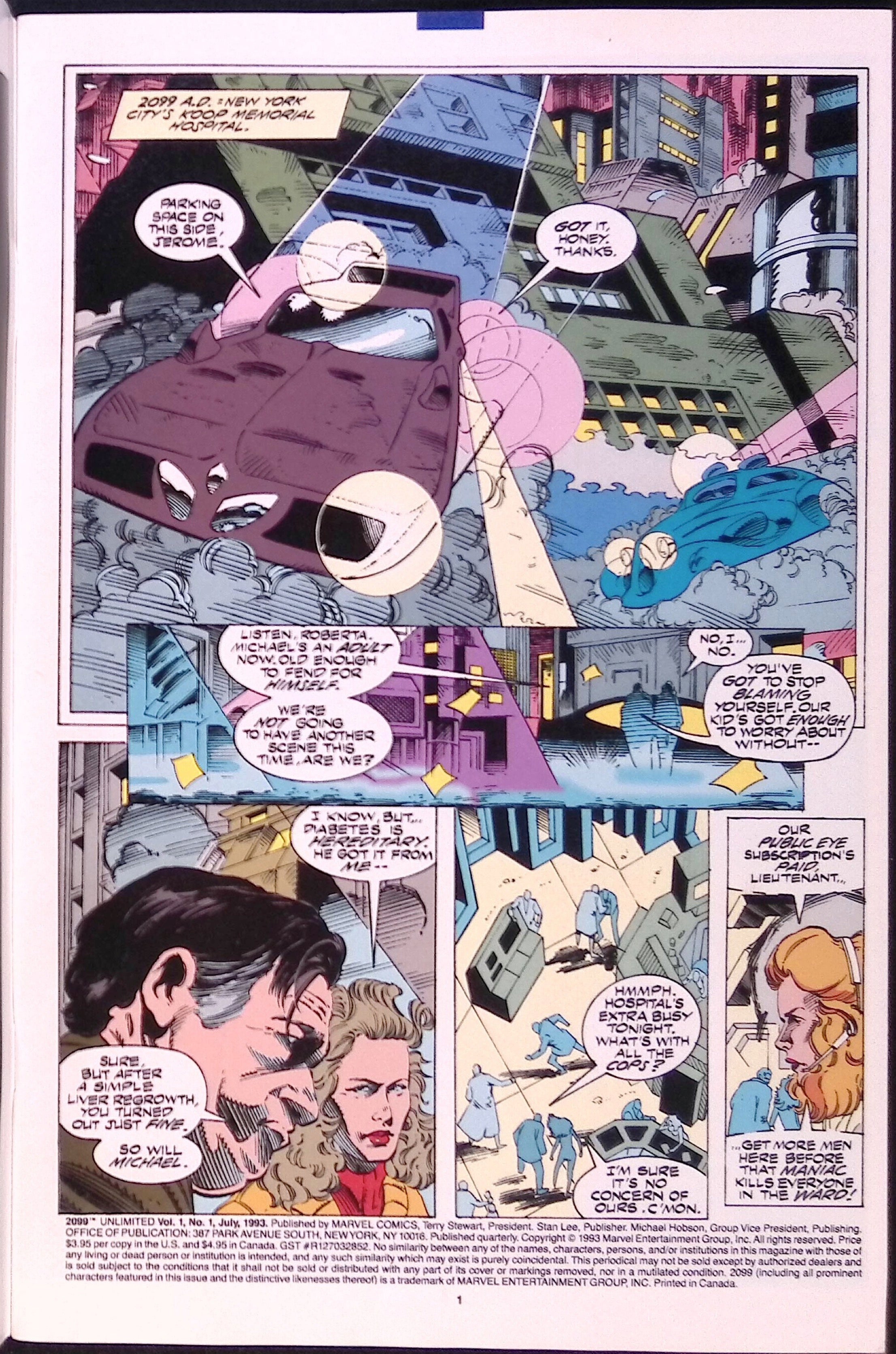 2099 Unlimited # 1 Cover A First Printing 1993 NM-