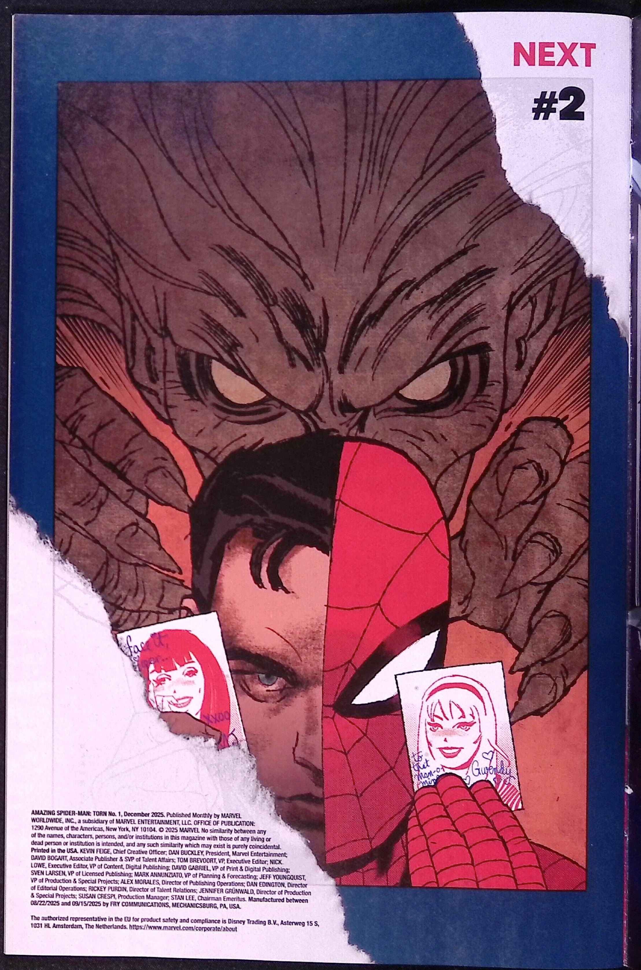 The Amazing Spider-Man: Torn # 1 Garbett Foil Variant 2025 NM