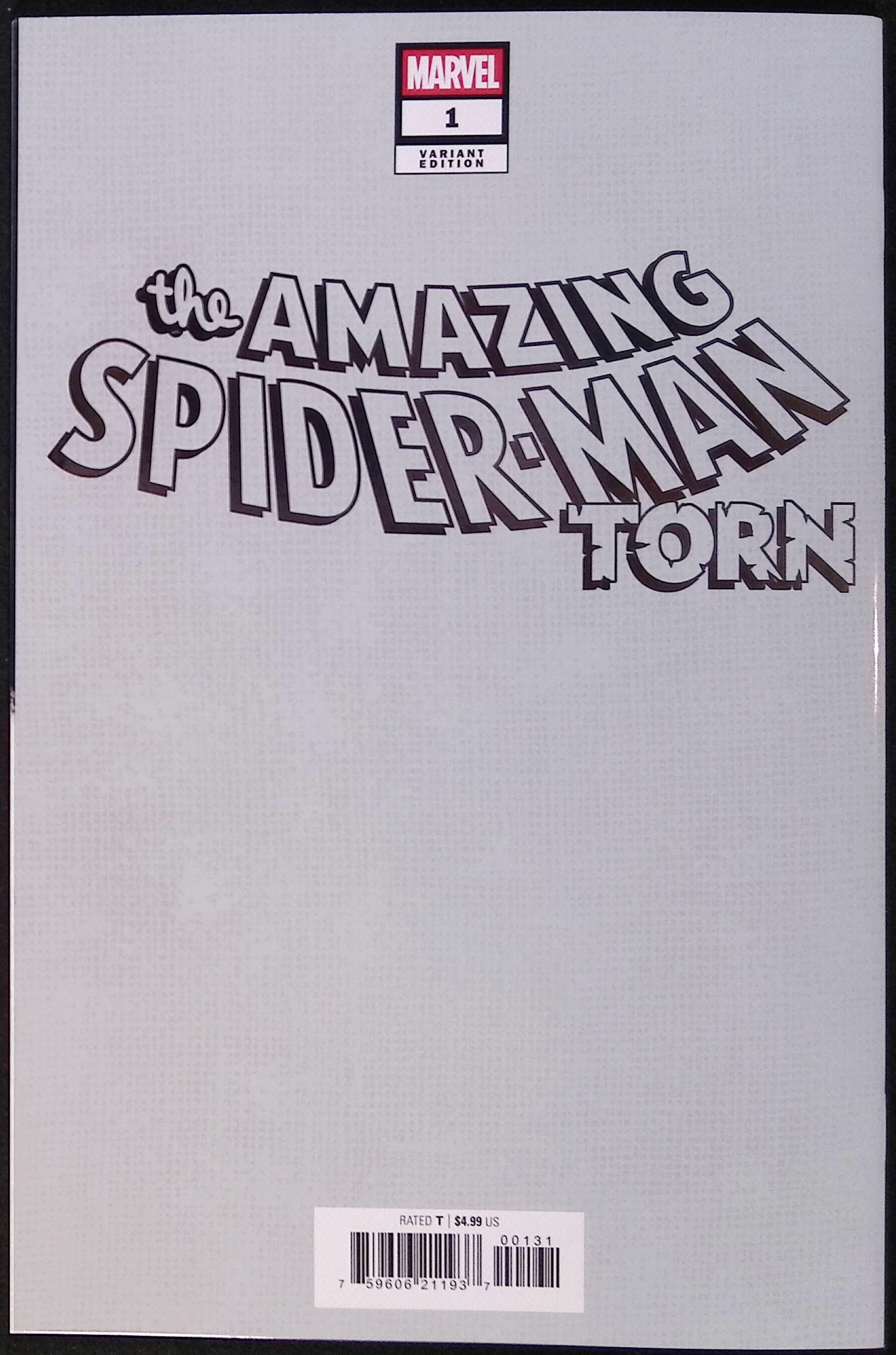 The Amazing Spider-Man: Torn # 1 Garbett Foil Variant 2025 NM