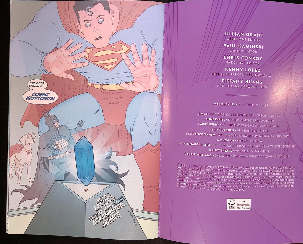 Superman: The Kryptonite Spectrum #1 Craig Foil Variant 2025 NM-