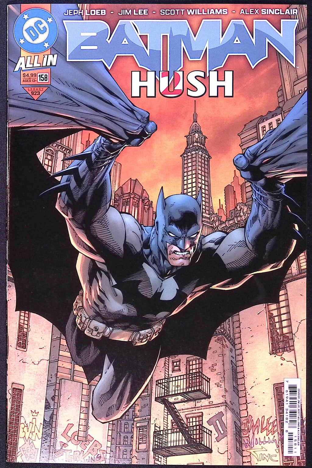 Batman # 158 Cover A First Printing Jim Lee 2025 NM-