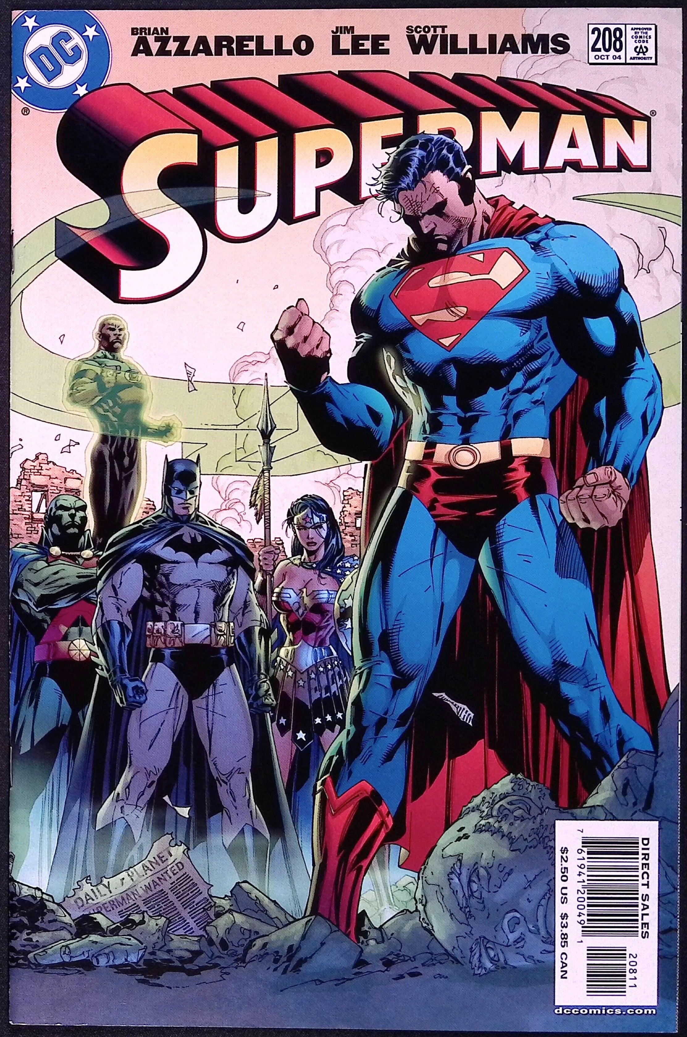 Superman # 208 Cover A First Printing Jim Lee 2004 NM-