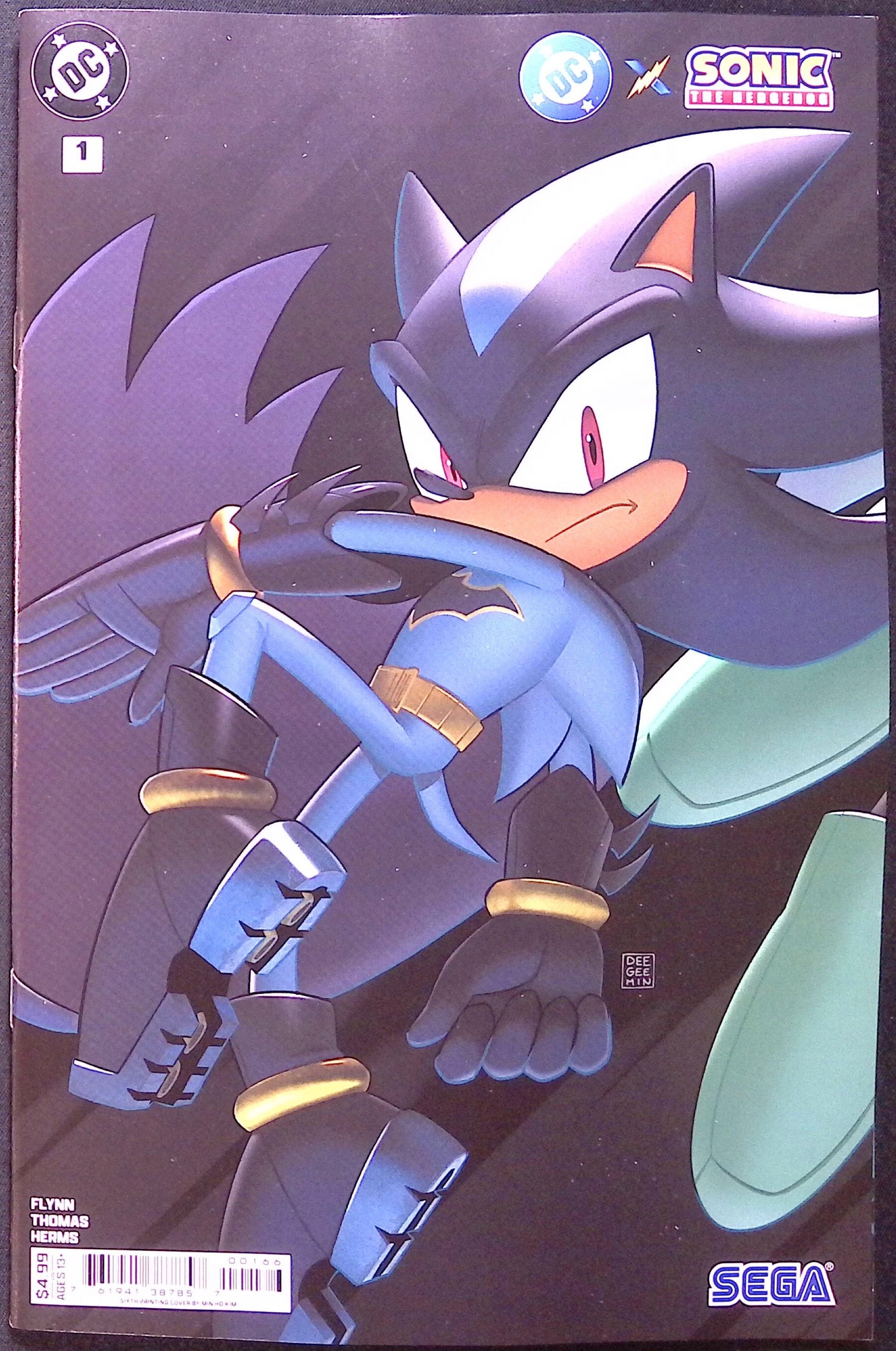 DC x Sonic the Hedgehog # 1 Sixth Printing Deegeemin Connecting 2026 BN
