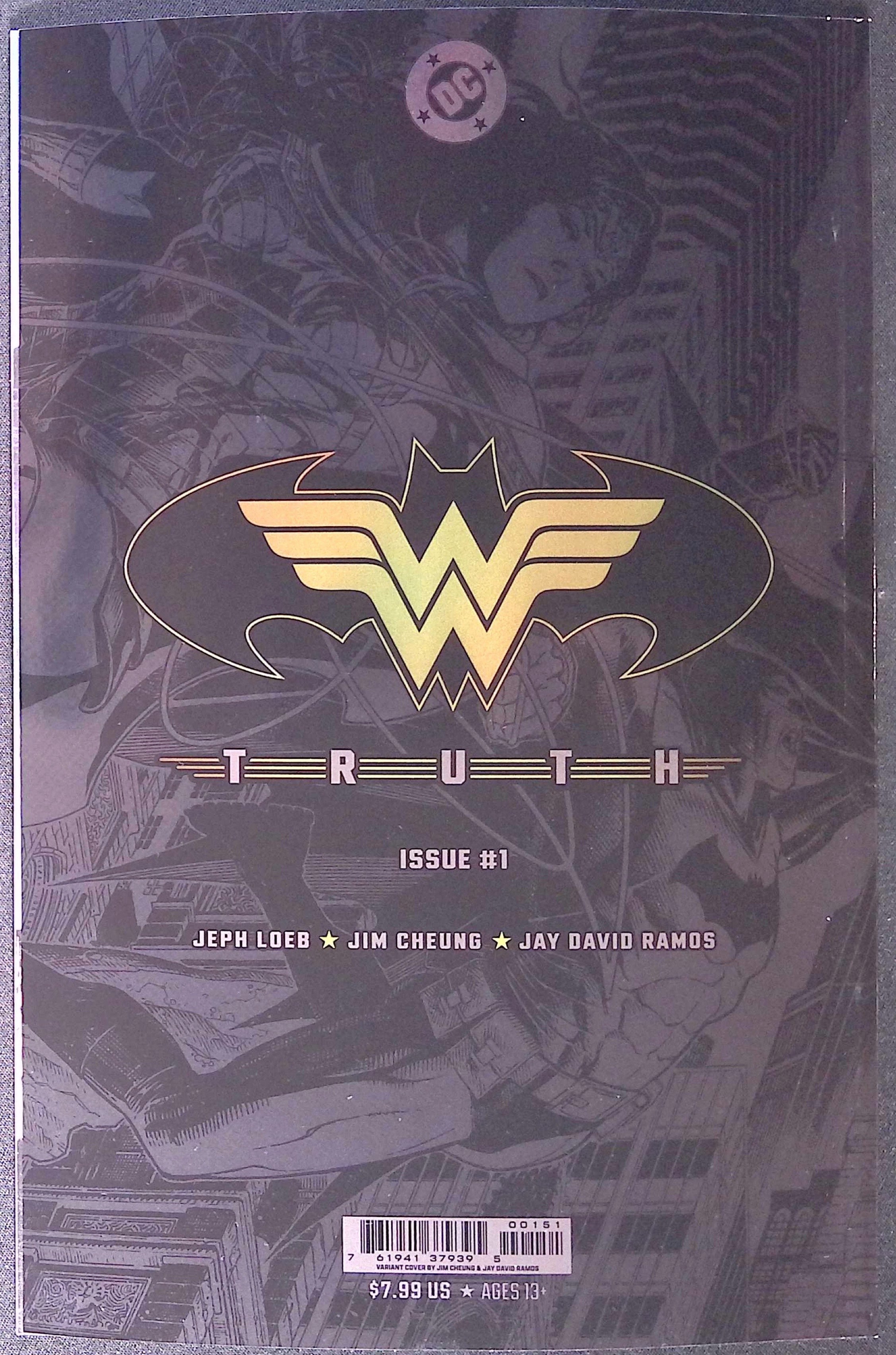 Batman / Wonder Woman: Truth # 1 Cover E Foil Variant First Printing 2026 BN