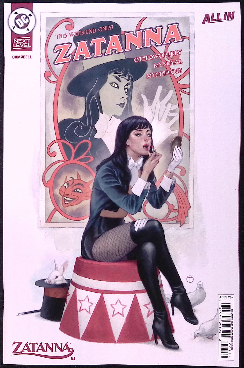Zatanna # 1 Cover G 1:25 Incentive Tedesco Variant 2026 BN