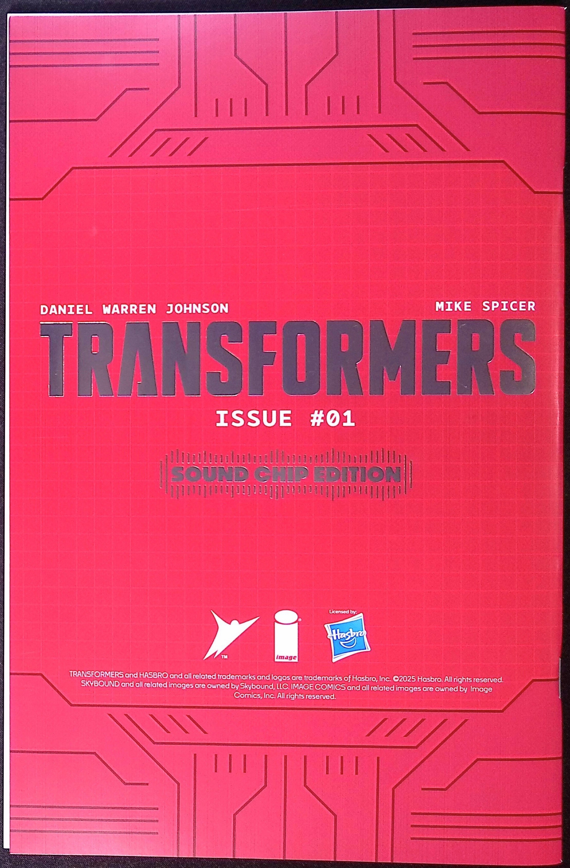 Transformers # 1 Cover A Reprint Sound Chip Edition (Optimus Prime Foil) 2026 BN