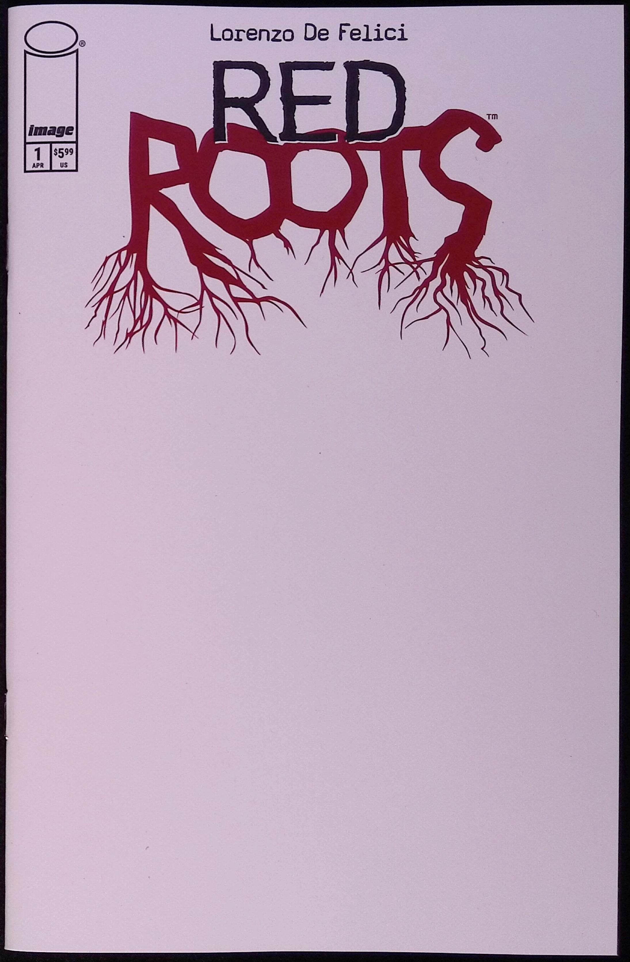 Red Roots # 1 Cover E Blank Variant First Printing 2026 BN