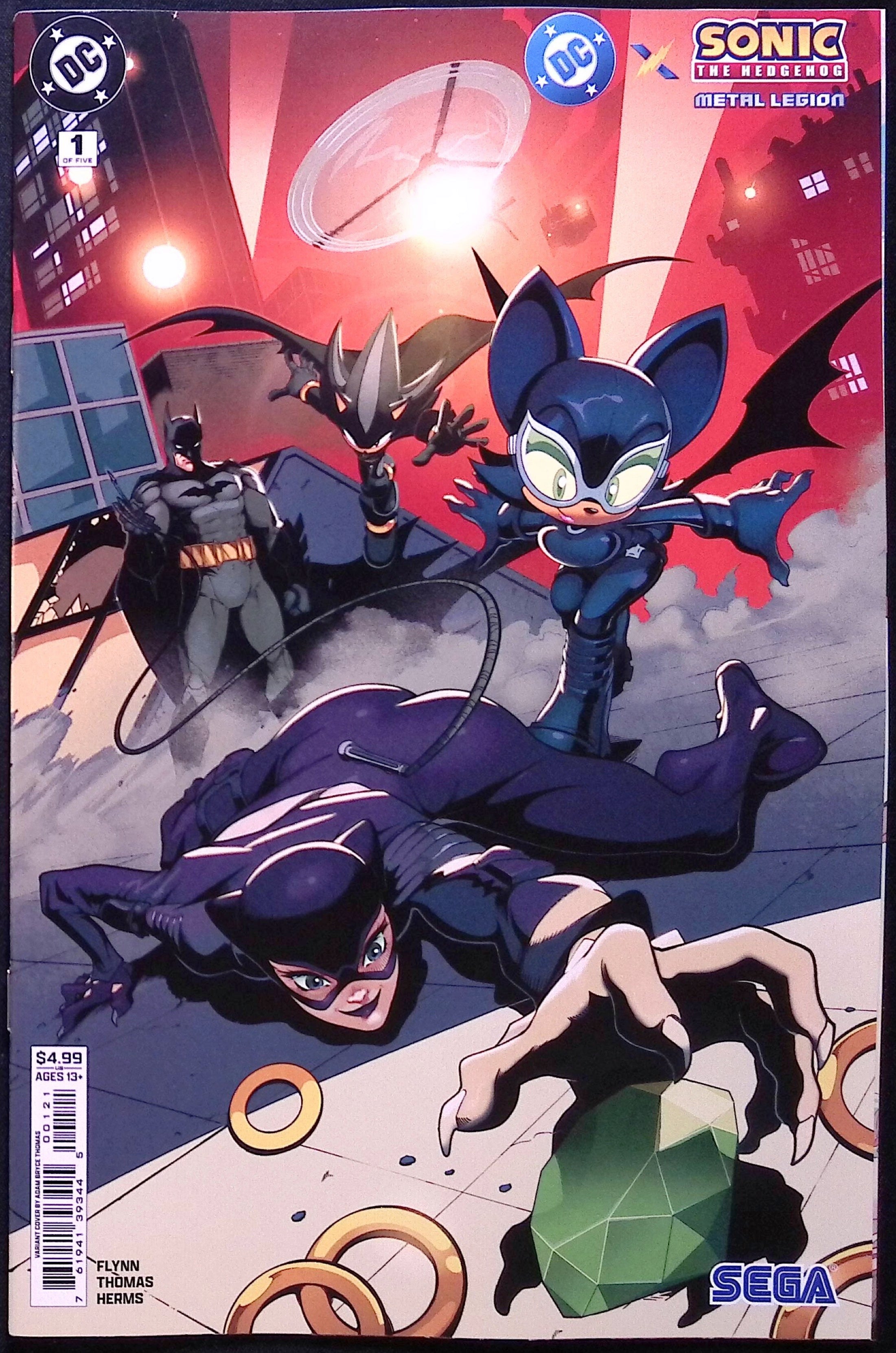 DC x Sonic the Hedgehog: The Metal Legion # 1 Thomas Variant First Printing 2026 BN