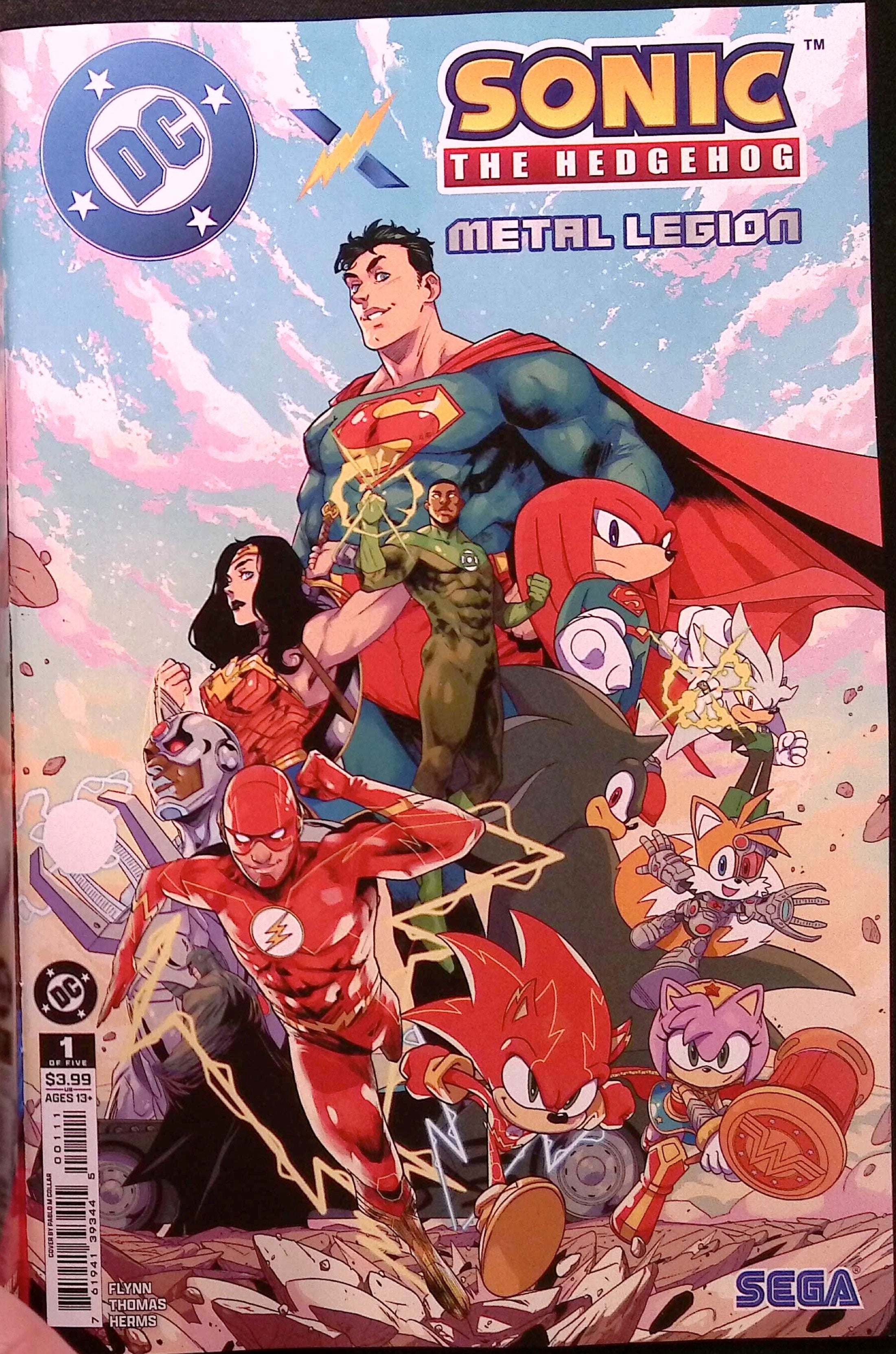DC x Sonic the Hedgehog: The Metal Legion # 1 Thomas Variant First Printing 2026 BN