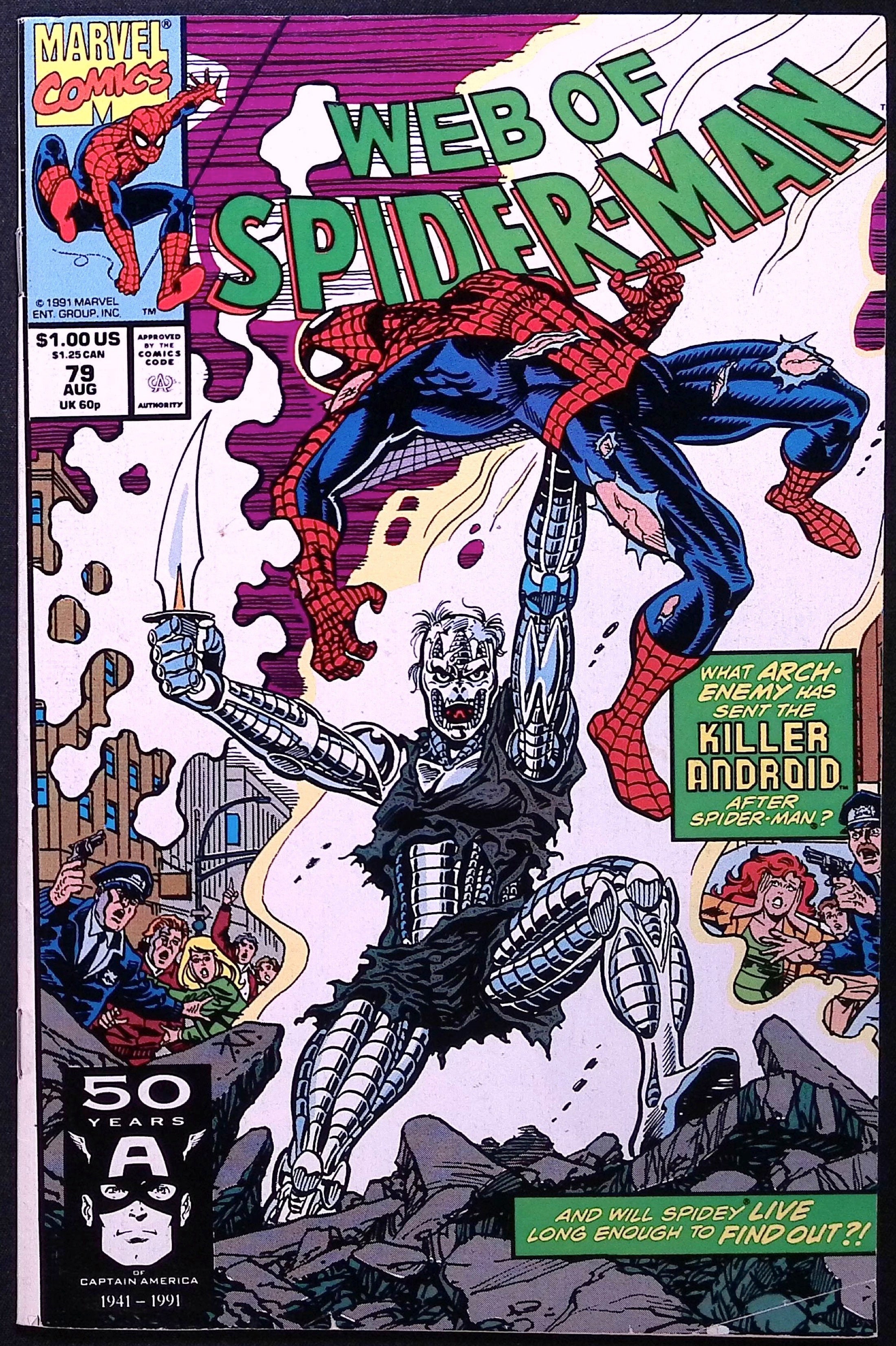 Web of Spider-Man #79 1991 VF+