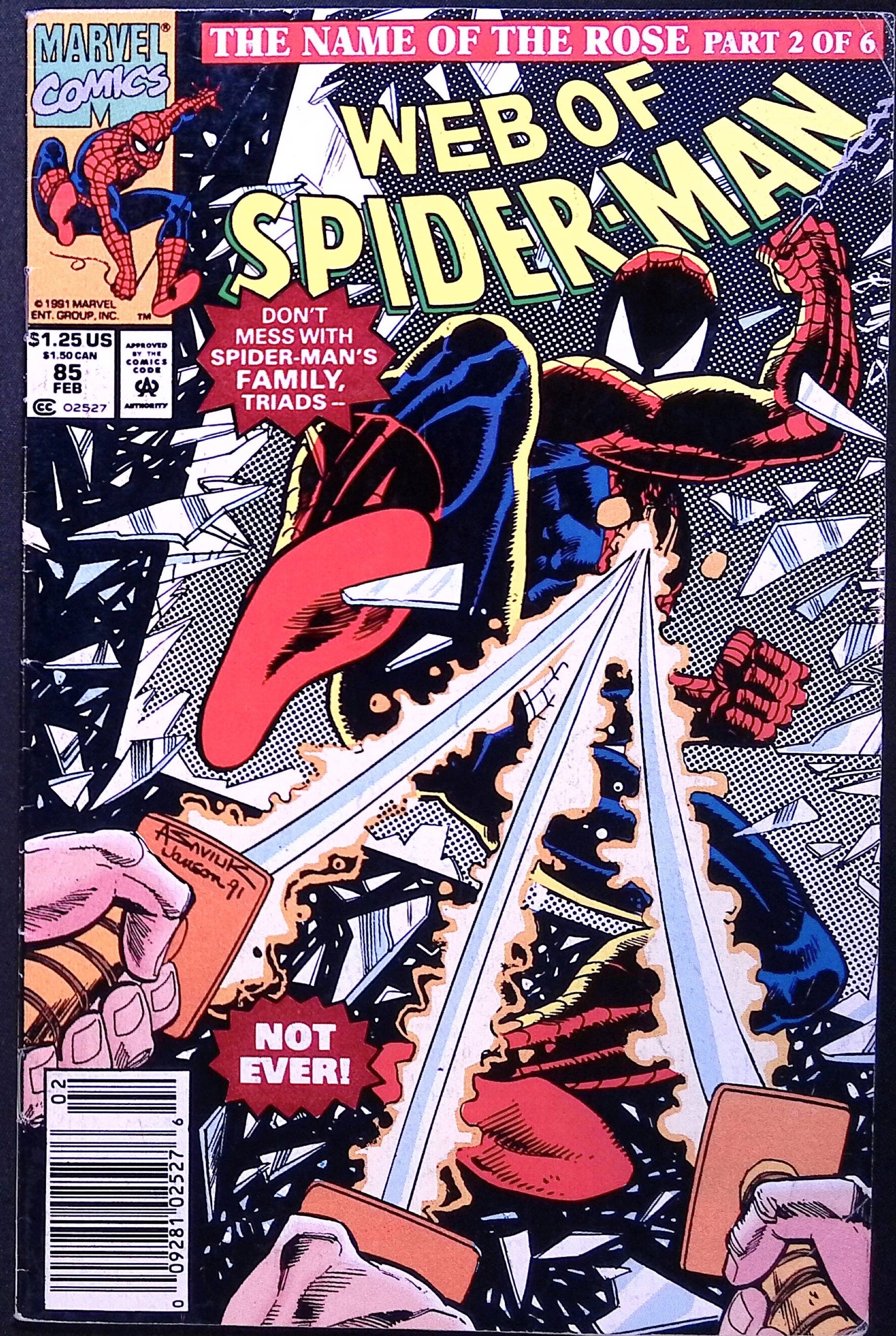 Web of Spider-Man # 85 1991 FN+
