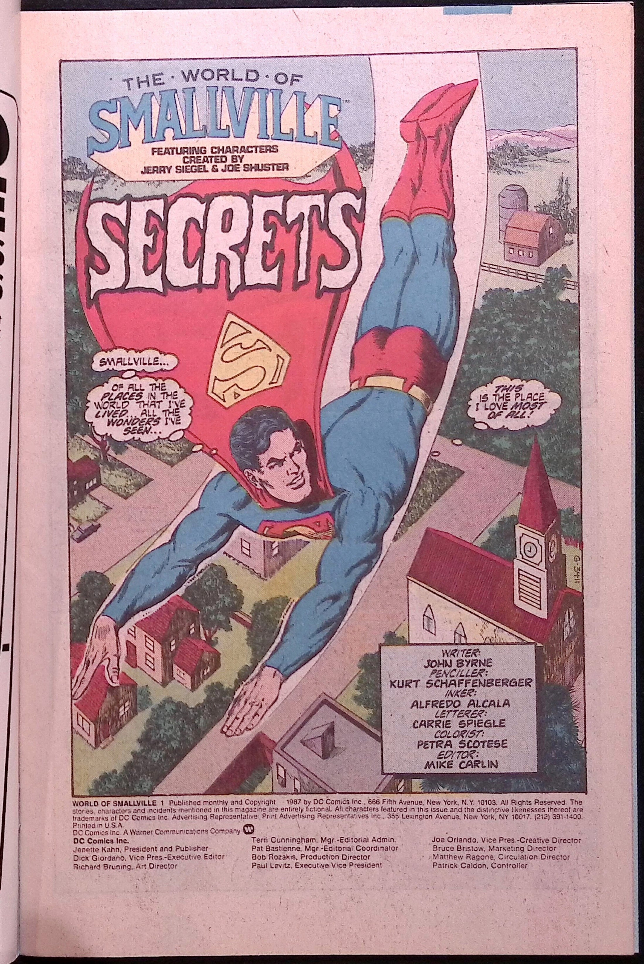 World of Smallville # 1 1988 VF/NM