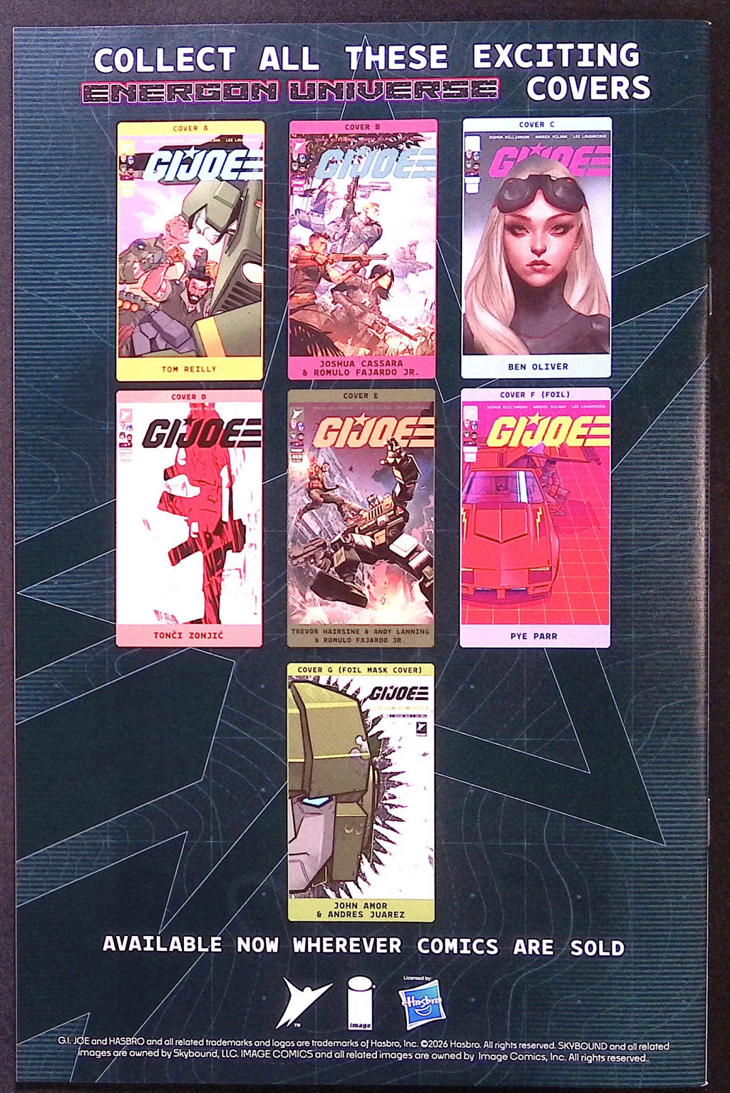 G.I. Joe # 19 Cover C Ben Oliver Variant First Printing 2026 BN