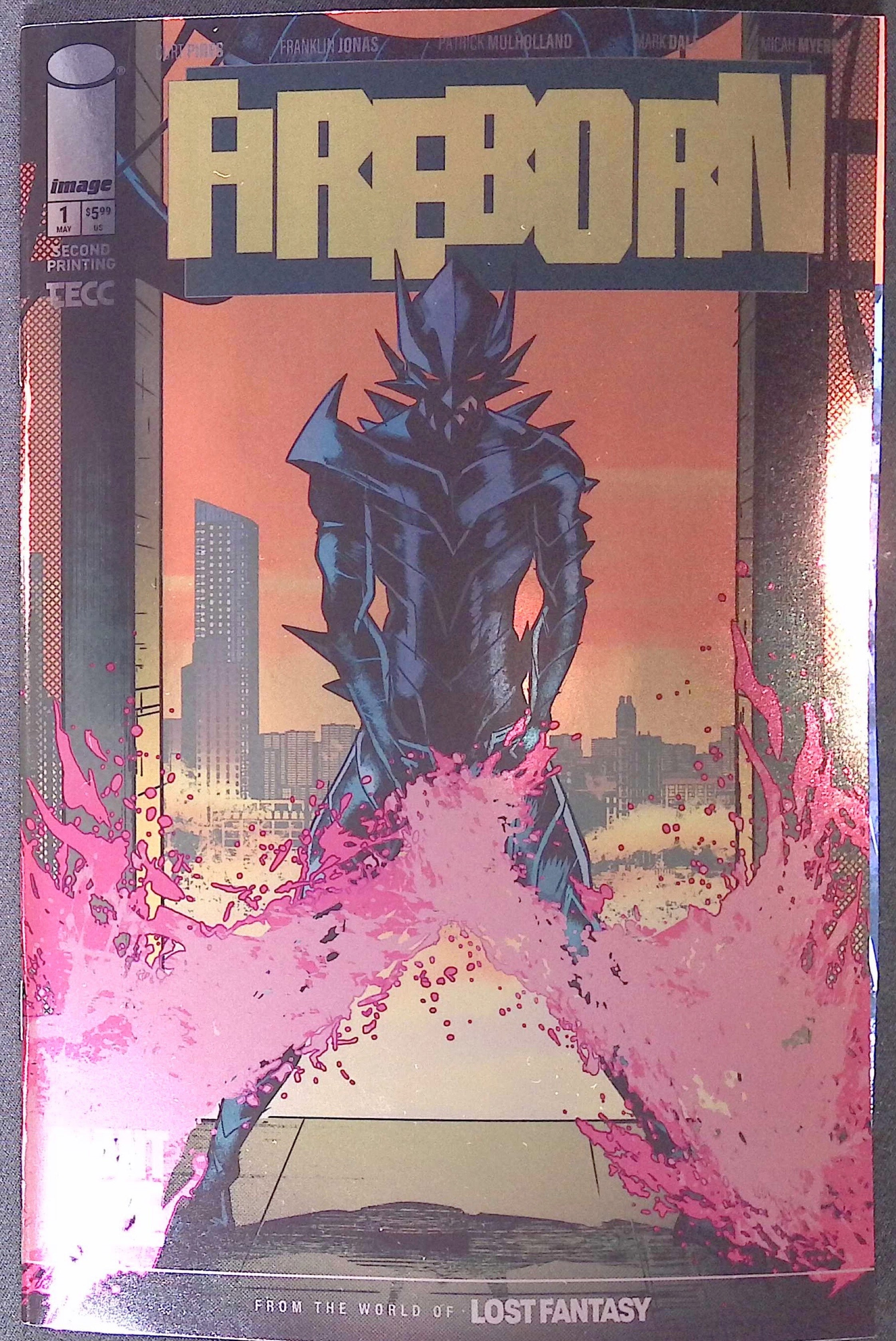 Fireborn #1 Cover B Foil Variant Absolute Batman Homage Second Printing 2026 BN
