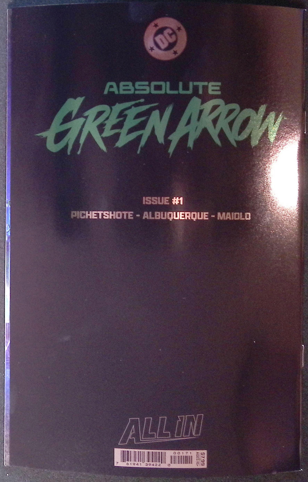 Absolute Green Arrow # 1 Cover F Logo Variant First Printing 2026 BN