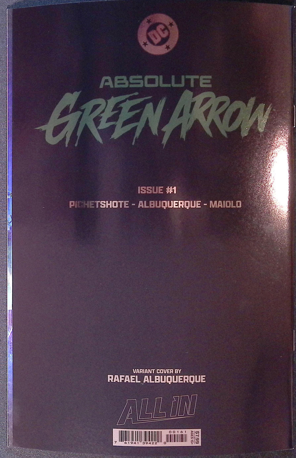 Absolute Green Arrow # 1 Cover E Albuquerque Foil Variant First Printing 2026 BN