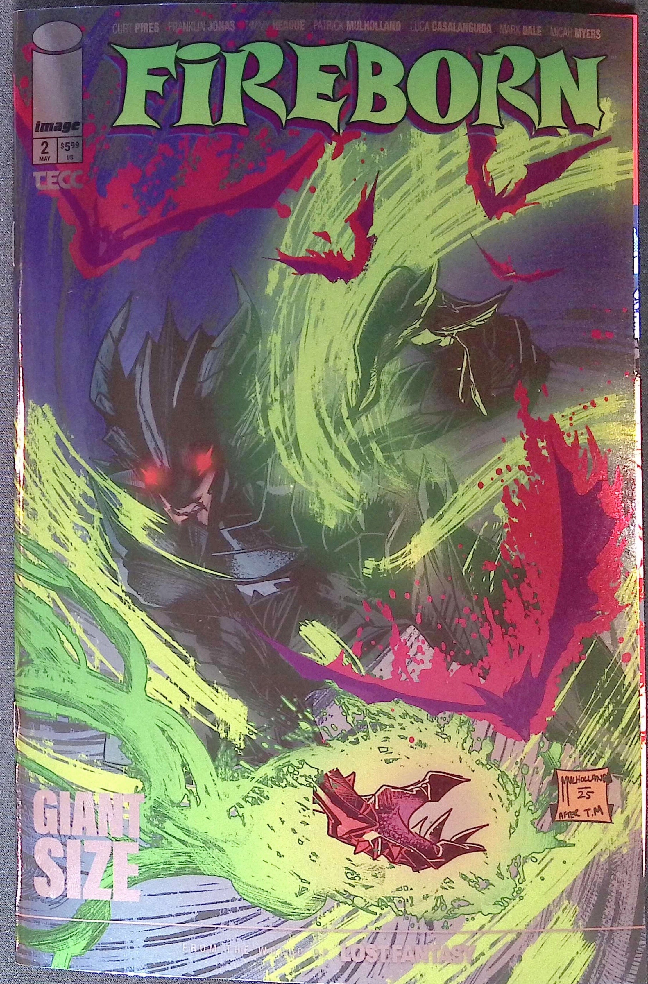 Fireborn # 2 Cover G Mulholland Foil Variant First Printing 2026 BN