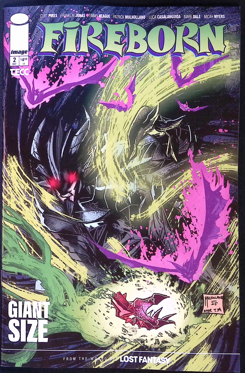 Fireborn # 2 Cover B Mulholland Variant First Printing 2026 BN