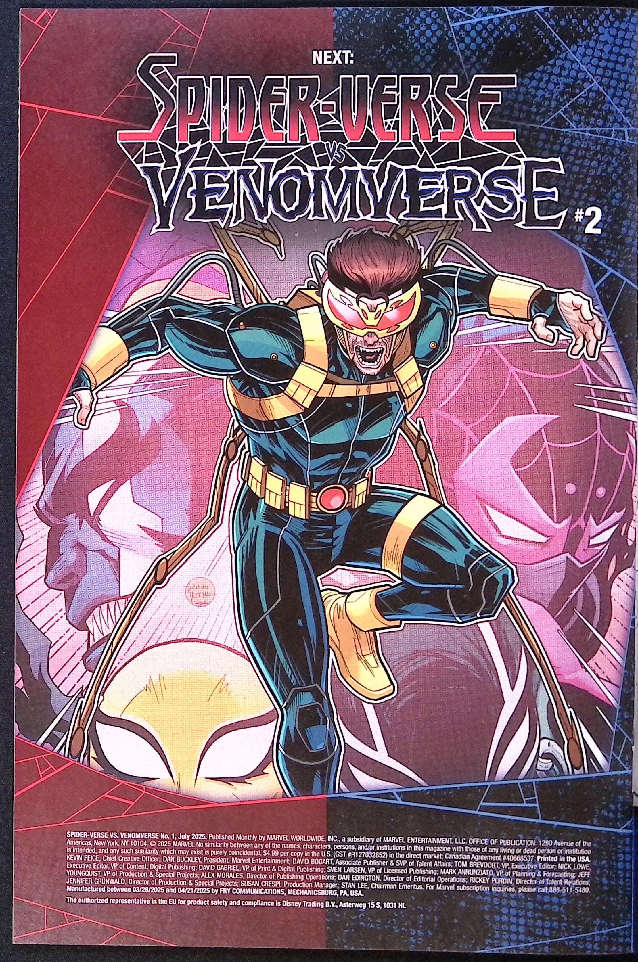 Spider-Verse vs. Venomverse #1 Cover A First Printing 2025 NM