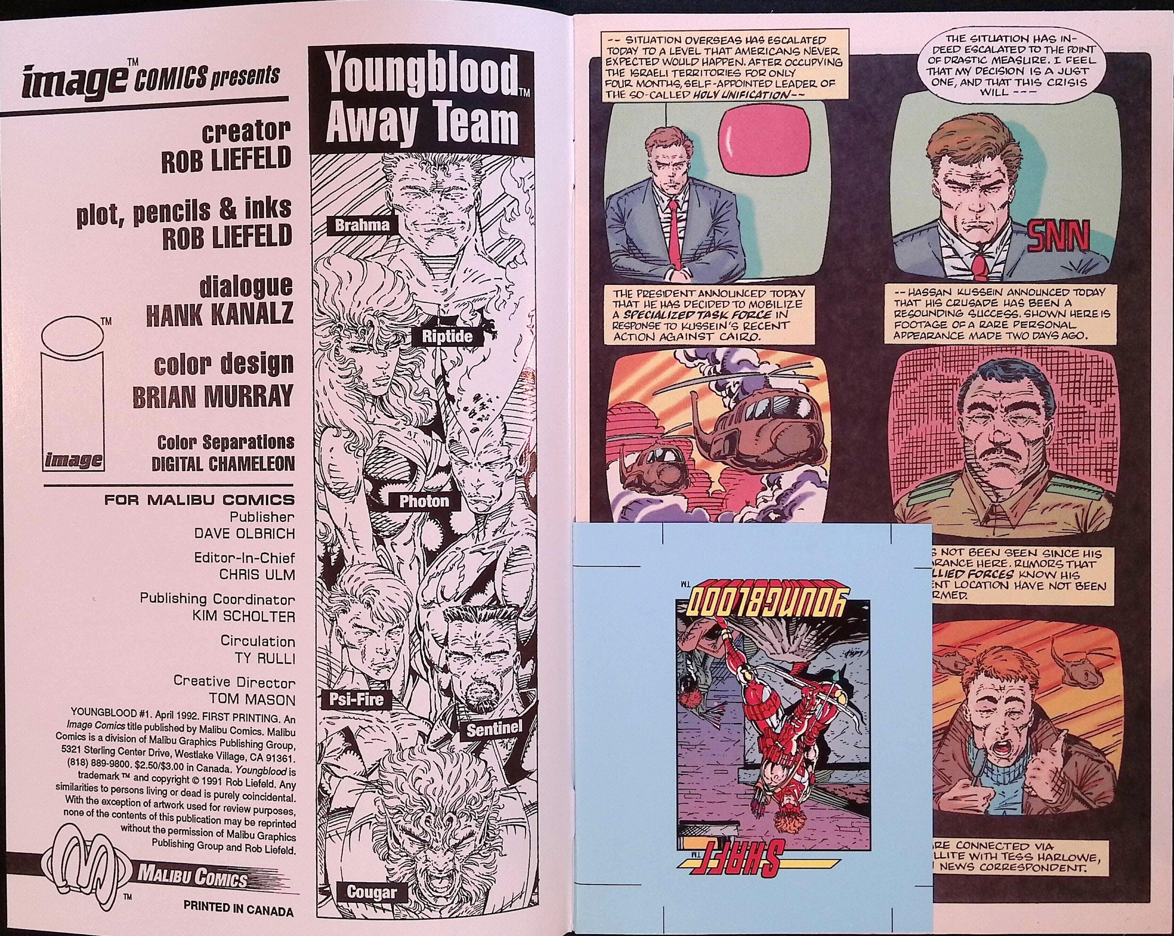 Youngblood # 1 Cover A First Printing 1992 NM-